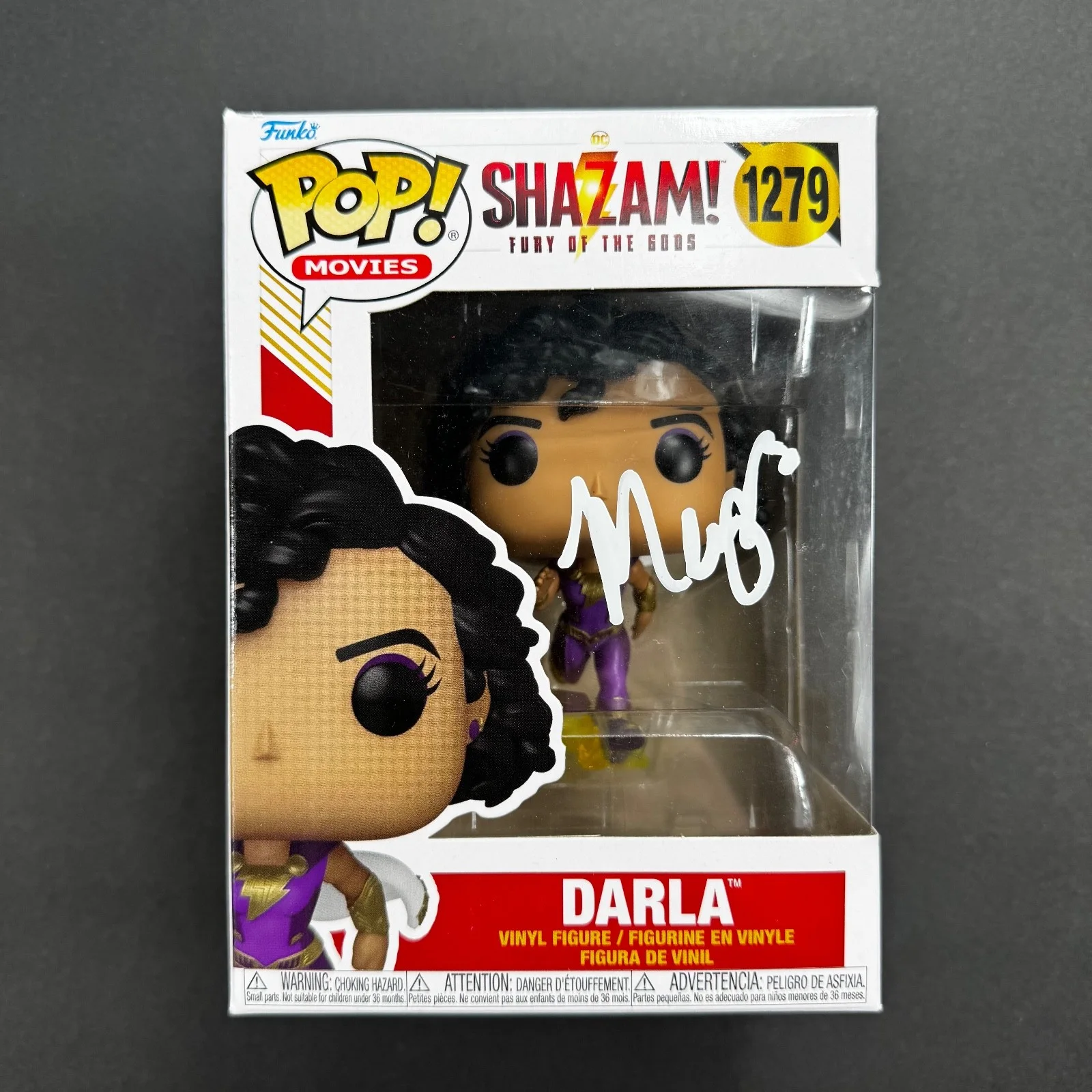 Meagan Good — Meagan Good Signed Autograph Funko Pop #1279 Darla Shazam! BAS Beckett COA