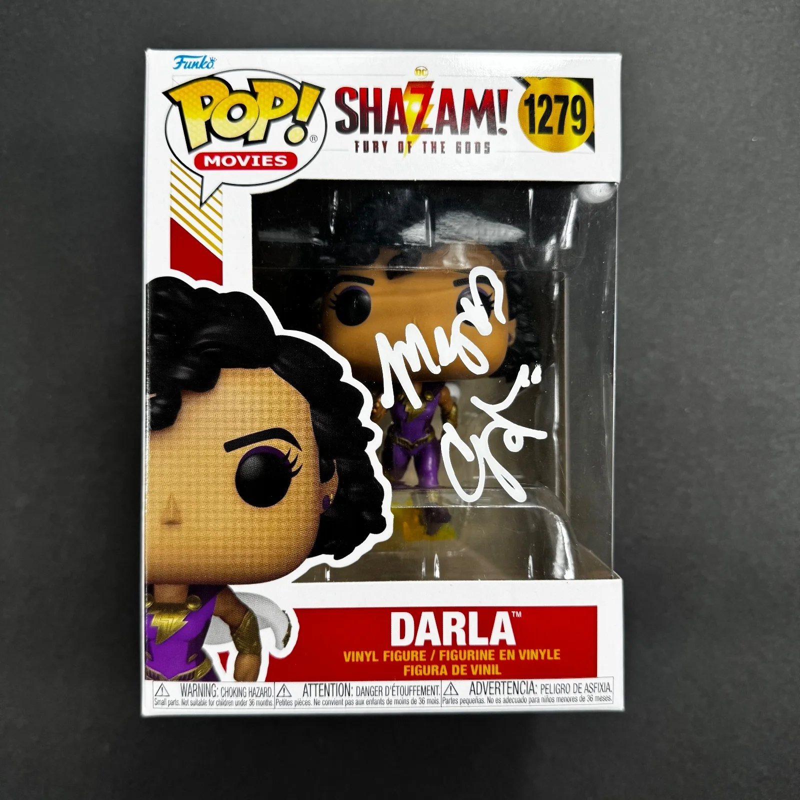 Meagan Good — Meagan Good Signed Autograph Funko Pop #1279 Darla Shazam! BAS Beckett COA