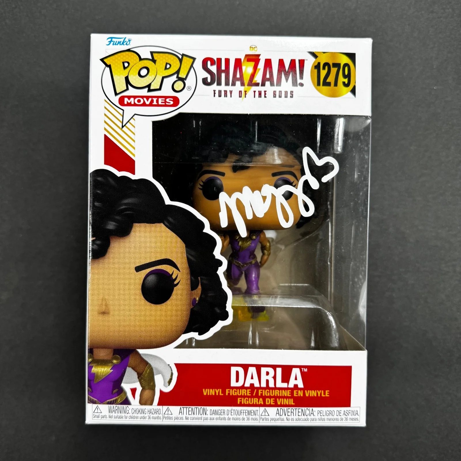 Meagan Good — Meagan Good Signed Autograph Funko Pop #1279 Darla Shazam! BAS Beckett COA
