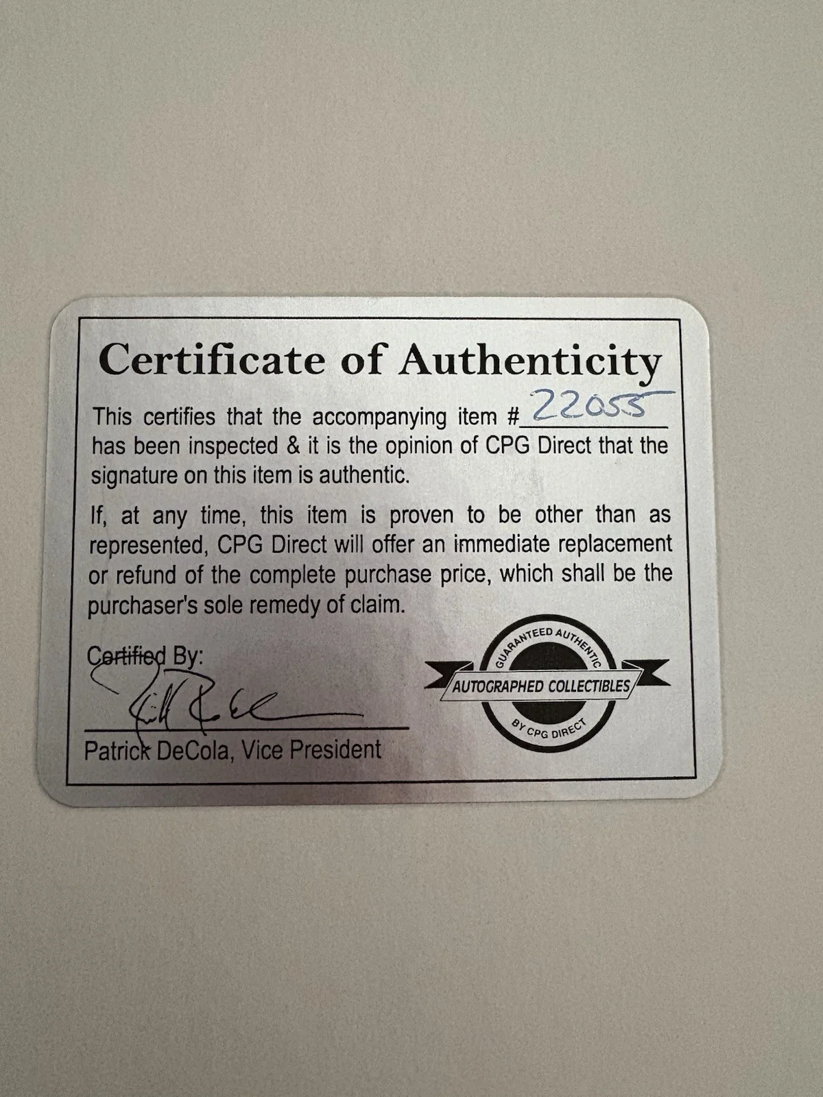 ALAN RICKMAN SIGNED AUTOGRAPHED RARE FULL NAME HARRY POTTER SNAPE RIP With COA, image 3