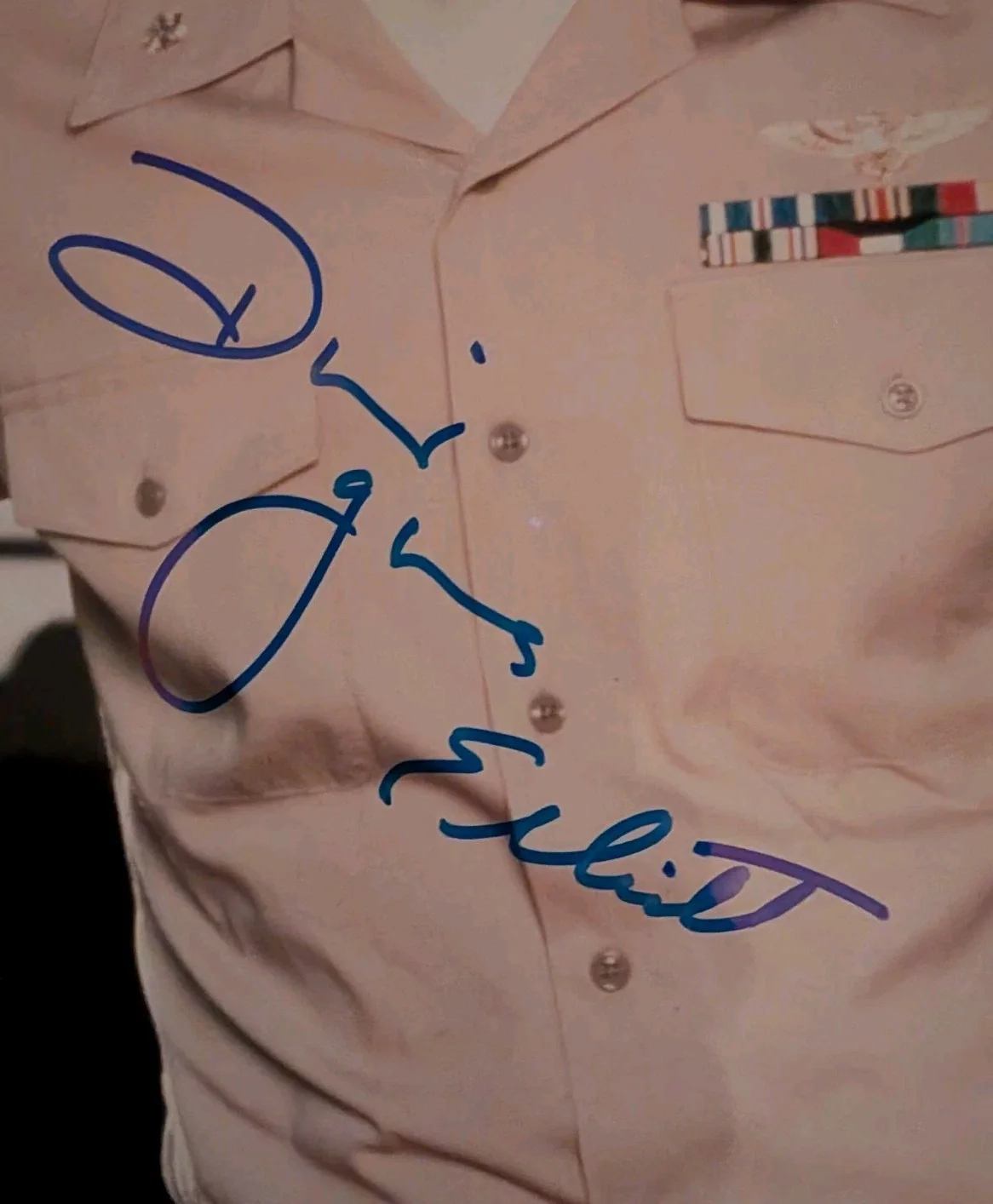 DAVID JAMES ELLIOTT — DAVID JAMES ELLIOTT as HARMON RABB JR. HAND SIGNED 8X10 PHOTO WITH COA., изображение 2