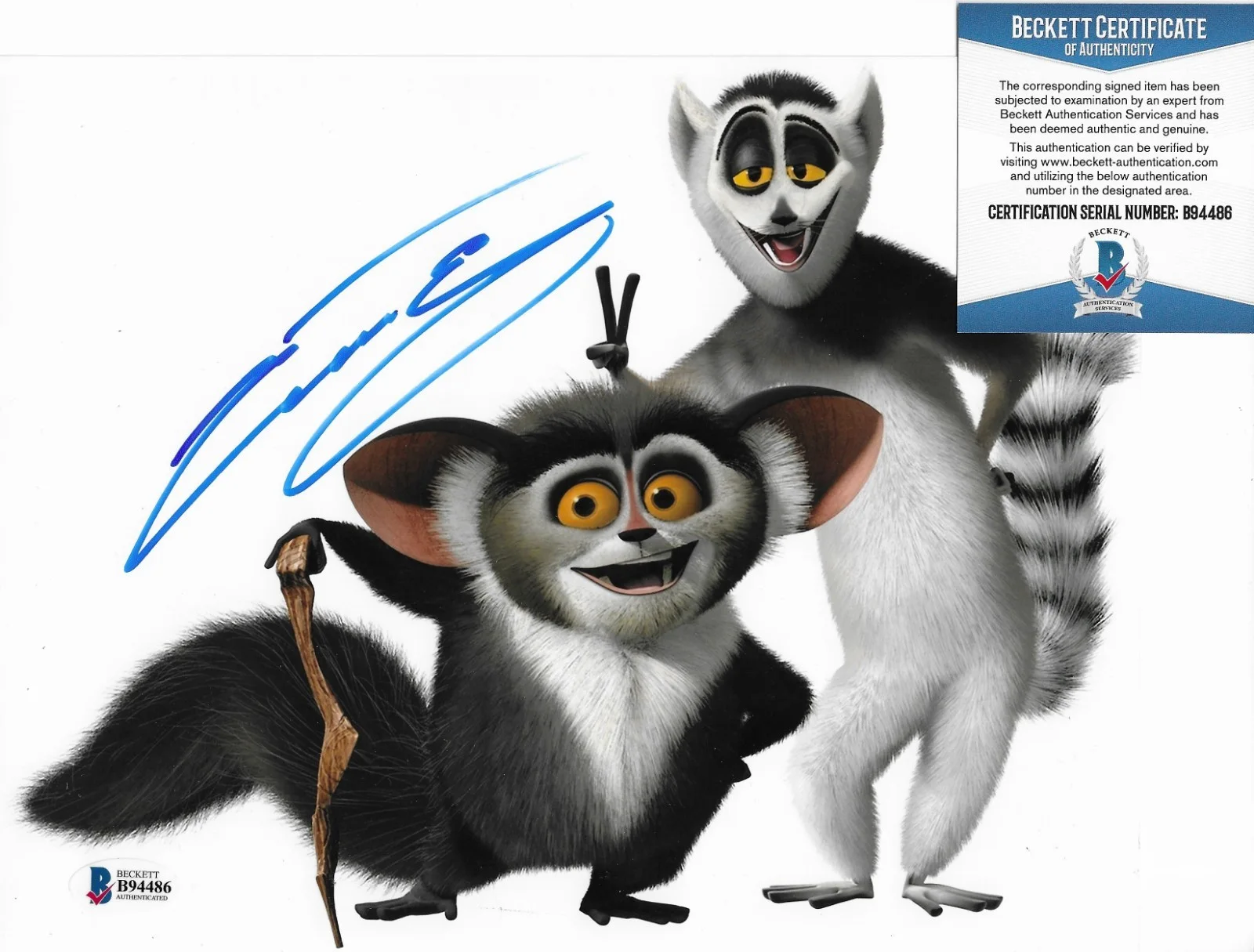 Cedric the Entertainer — Cedric Entertainer BAS COA Signed 8x10 Photo Autographed Madagascar Maurice 86, изображение 2