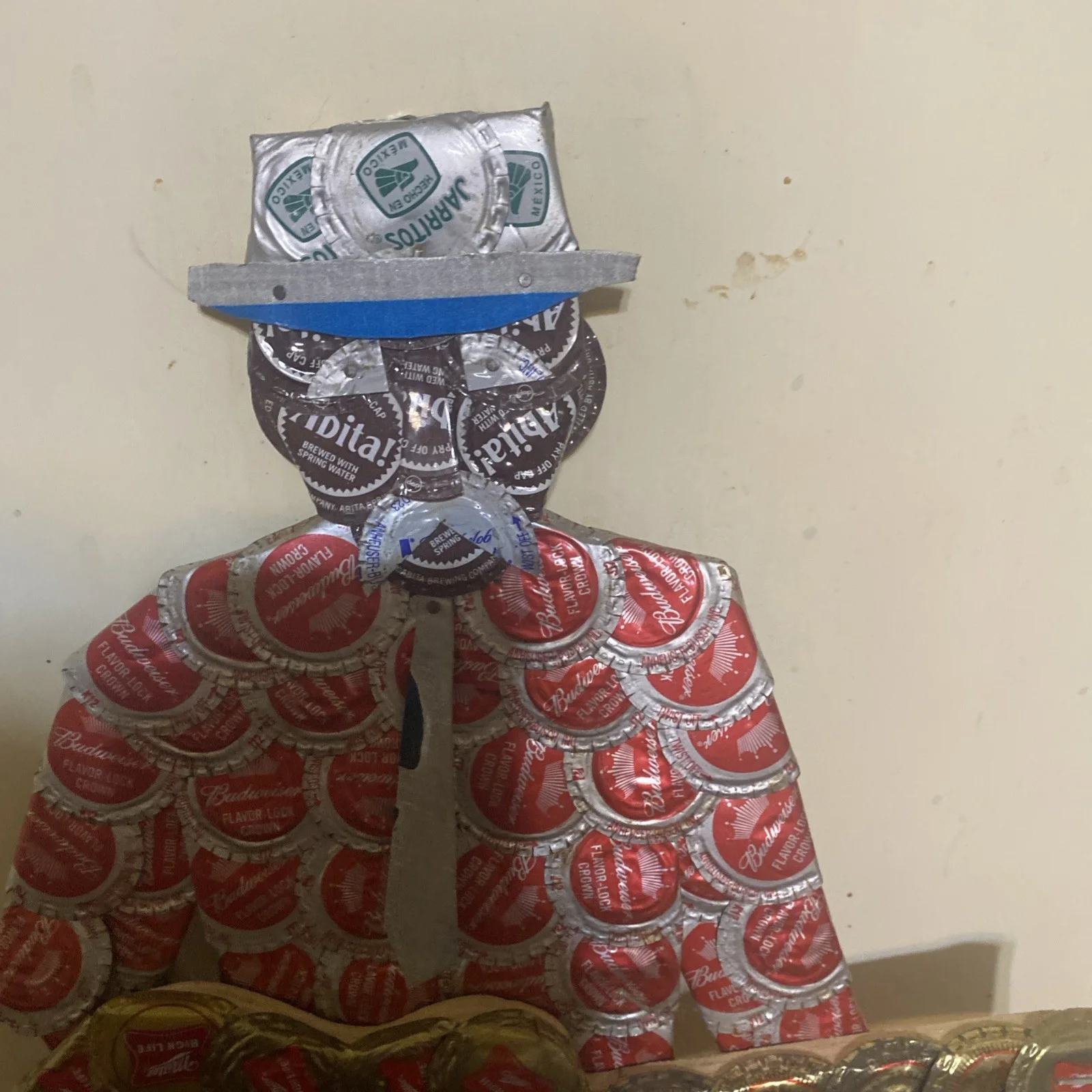 Bottlecap Artwork -- Bluesman signed By Artist, image 2