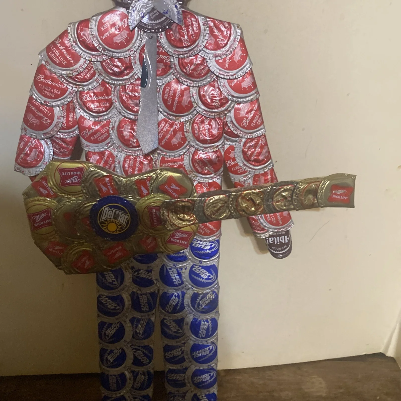 Bottlecap Artwork -- Bluesman signed By Artist, image 3