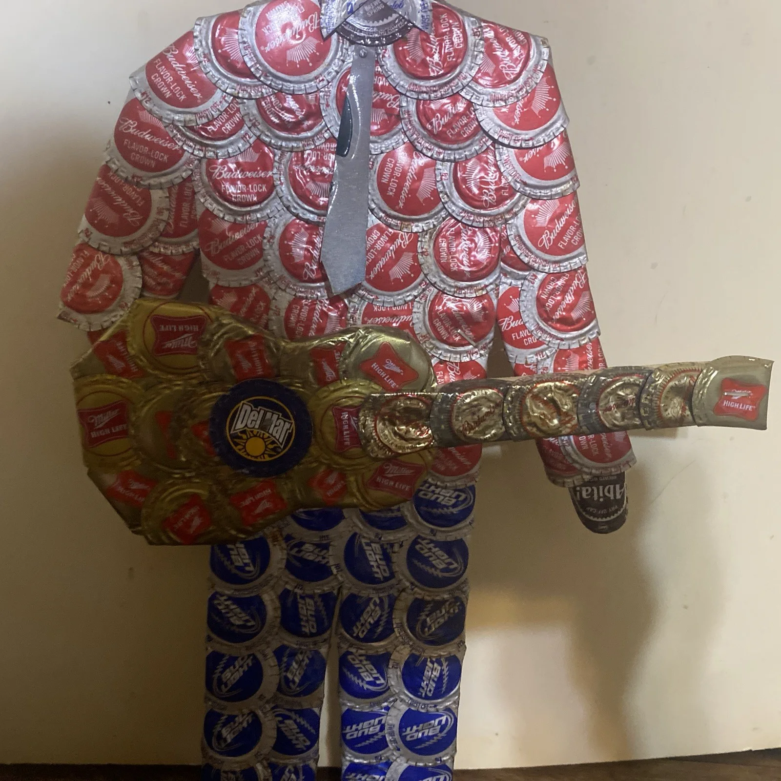 Bottlecap Artwork -- Bluesman signed By Artist, image 5