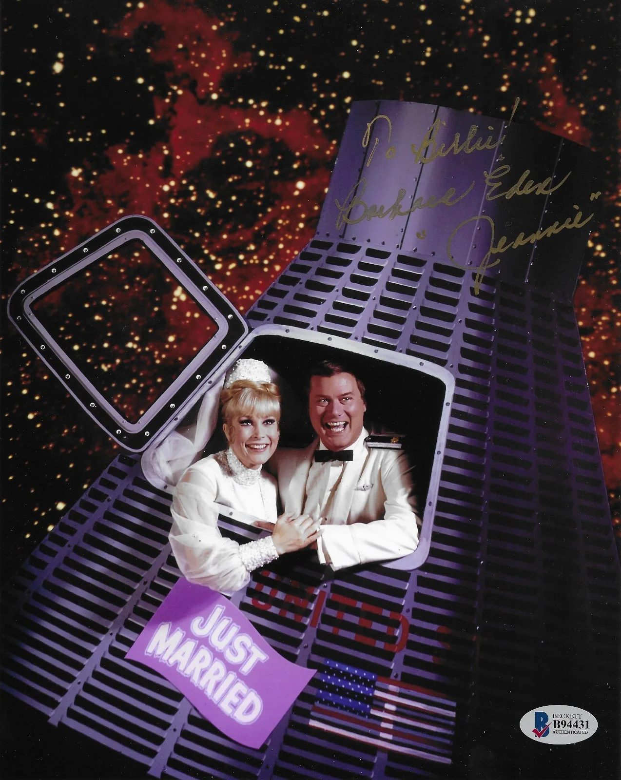 Barbara Eden — Barbara Eden I Dream of Jeannie Signed 8x10 Photo Autographed BAS COA 31, image 2