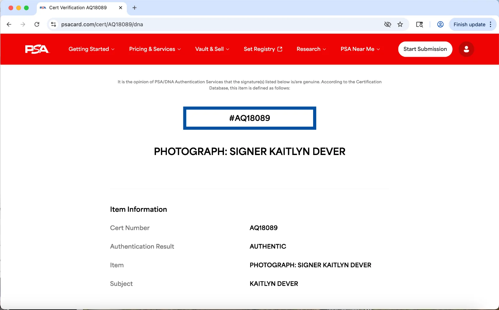 Kaitlyn Dever — Kaitlyn Dever signed 8x10 photo autograph PSA DNA photoshoot, image 3