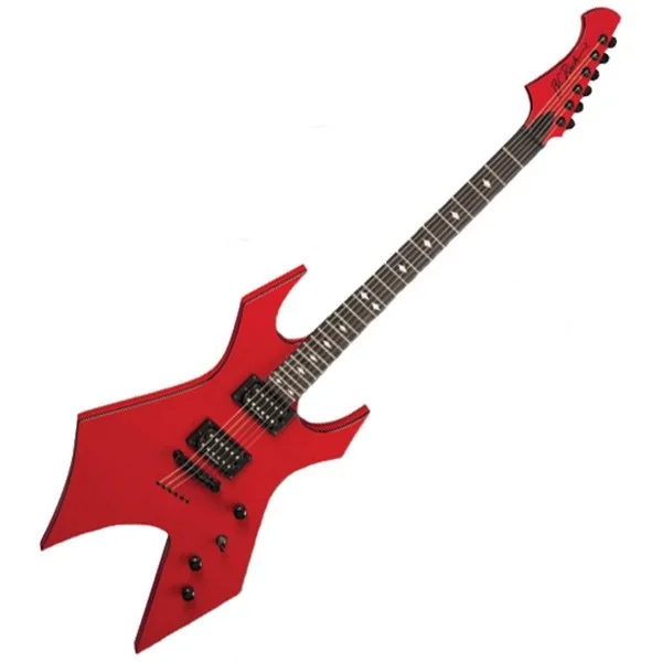 Limited Edition Iron Maiden & Joseph Quinn signed BCRich BloodRed Warlock guitar, image 2