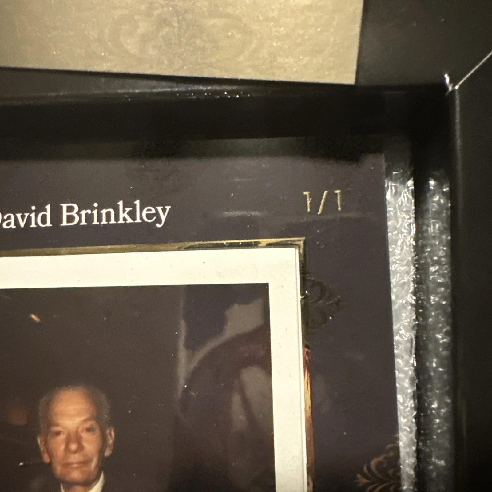 2025 LEAF PHOTOGRAPHIC AUTO POLAROID 1/1 David Brinkley NBC ABC Newscaster 🔥, image 3