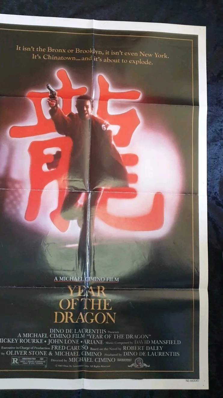 Year of the Dragon 1985 Original US One Sheet Movie Poster – Cimino – Folded, изображение 3