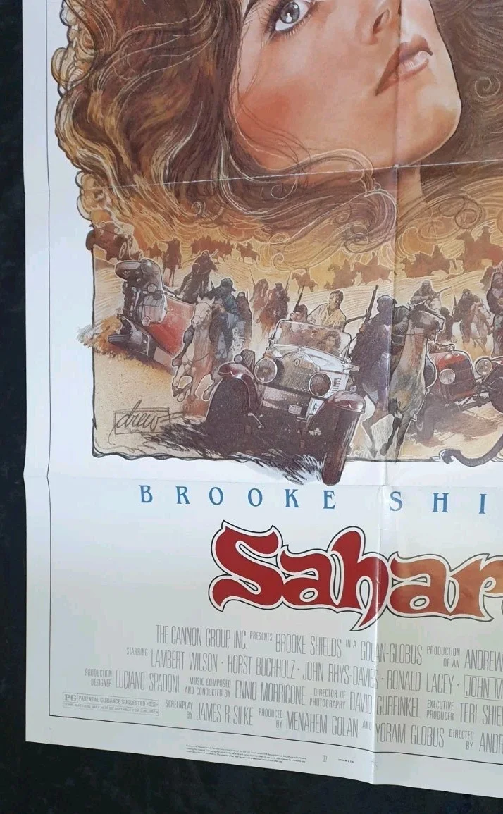 Sahara (1983) Original US One Sheet Movie Poster Folded – Brooke Shields, image 3