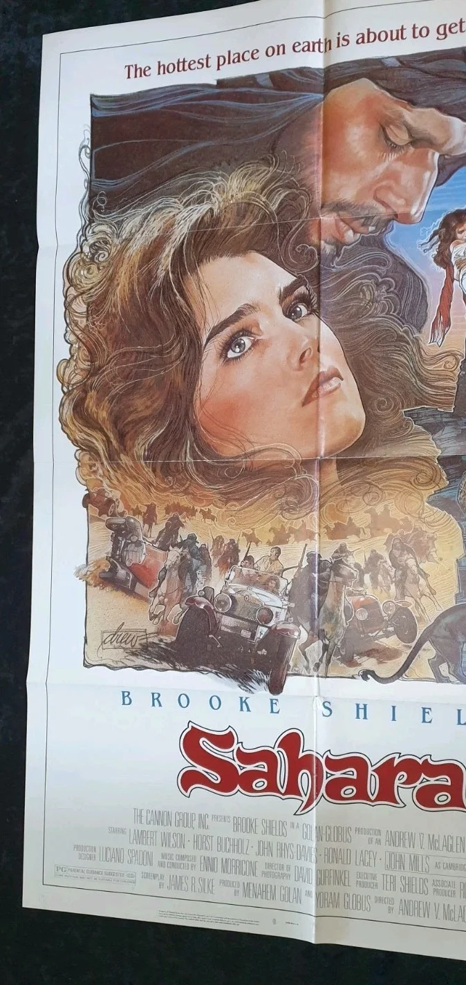Sahara (1983) Original US One Sheet Movie Poster Folded – Brooke Shields, image 5