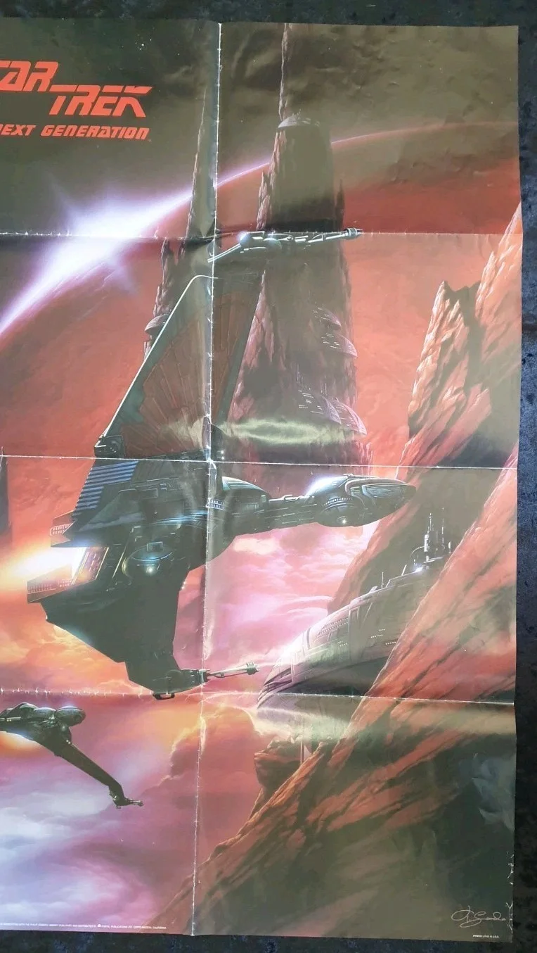 Star Trek: The Next Generation Original US TV Promo Poster 36x24 Folded, image 2