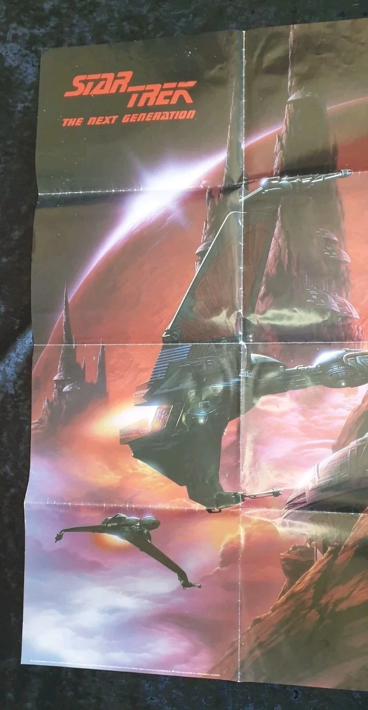 Star Trek: The Next Generation Original US TV Promo Poster 36x24 Folded, image 5