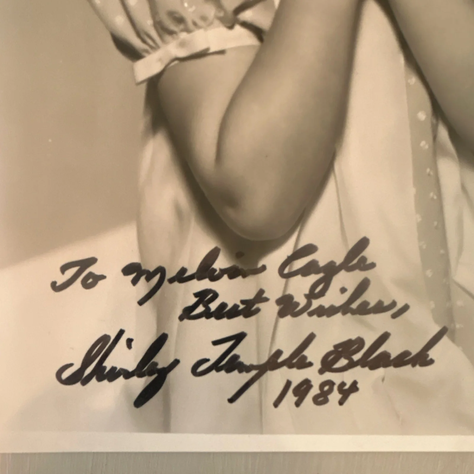 Shirley Temple Black — Shirley Temple Black Signed Original 8x10 Movie Photograph 1984 Autograph, изображение 2