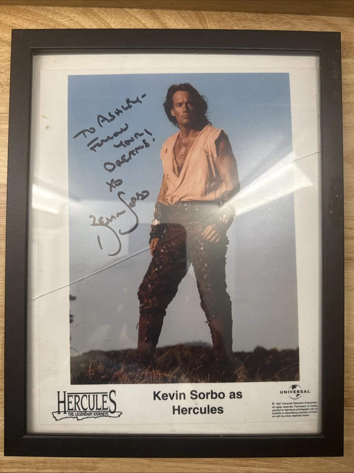 KEVIN SORBO — KEVIN SORBO Hand Signed Autograph Photo FAMOUS HERCULES ACTOR