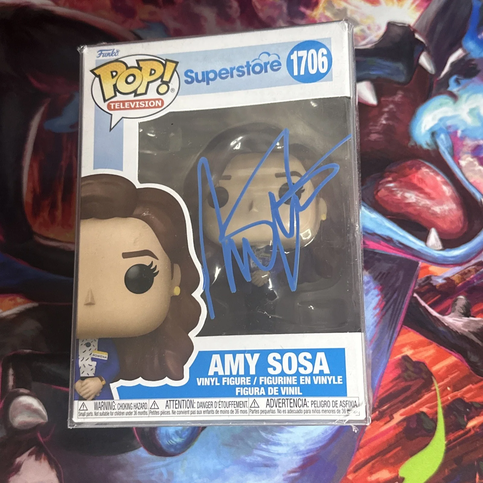 America Ferrera — America Ferrera - Signed Funko Pop - “Amy Sosa” - #1706 - With COA, изображение 2