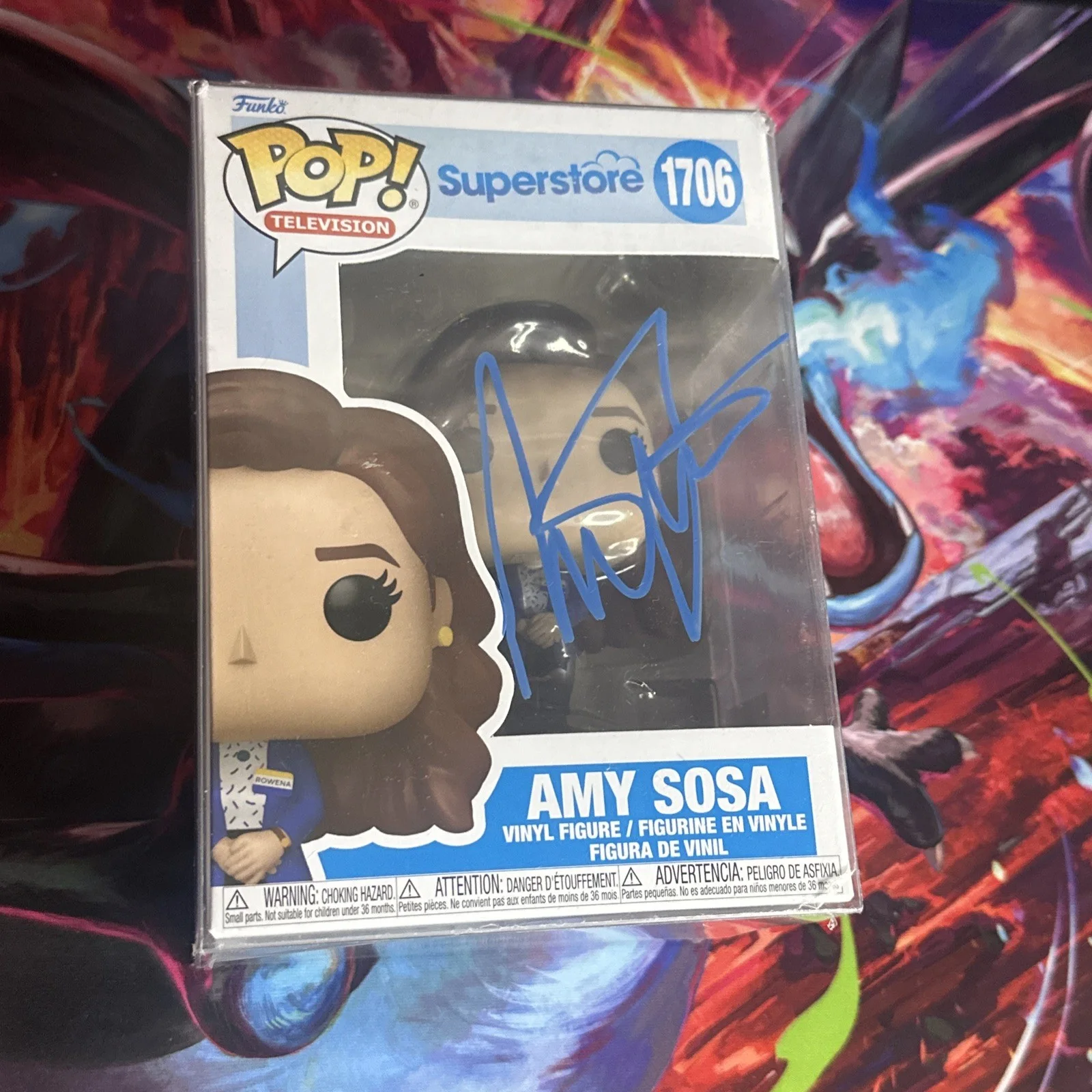 America Ferrera — America Ferrera - Signed Funko Pop - “Amy Sosa” - #1706 - With COA, изображение 3
