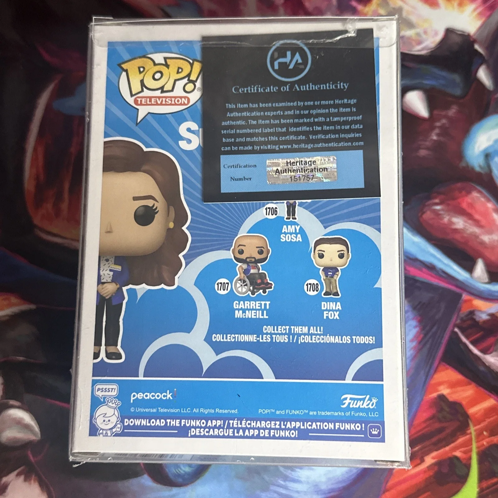 America Ferrera — America Ferrera - Signed Funko Pop - “Amy Sosa” - #1706 - With COA, изображение 5