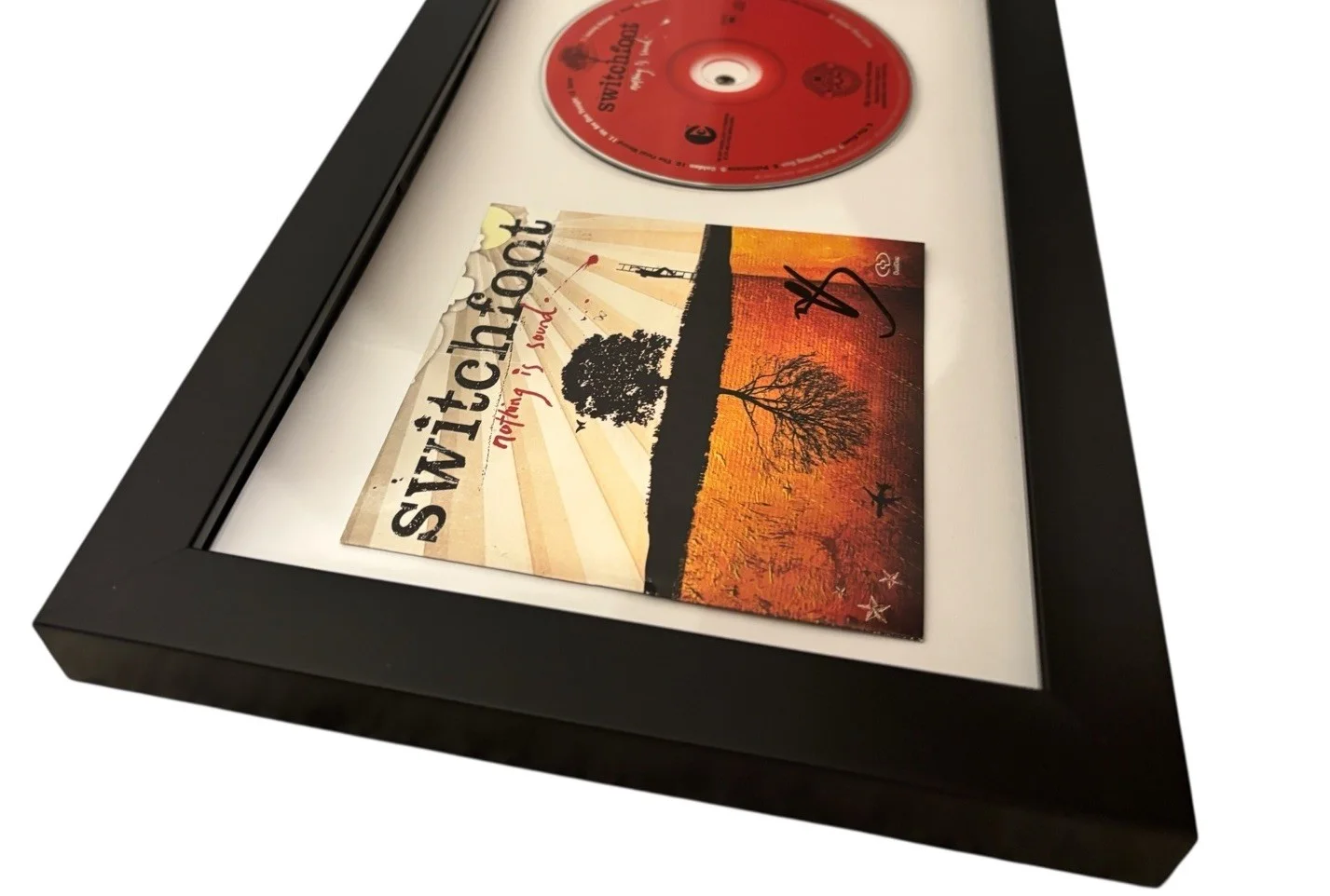 JON FOREMAN SWITCHFOOT SIGNED AUTOGRAPH NOTHING IS SOUND FRAMED CD w/ PROOF, image 2