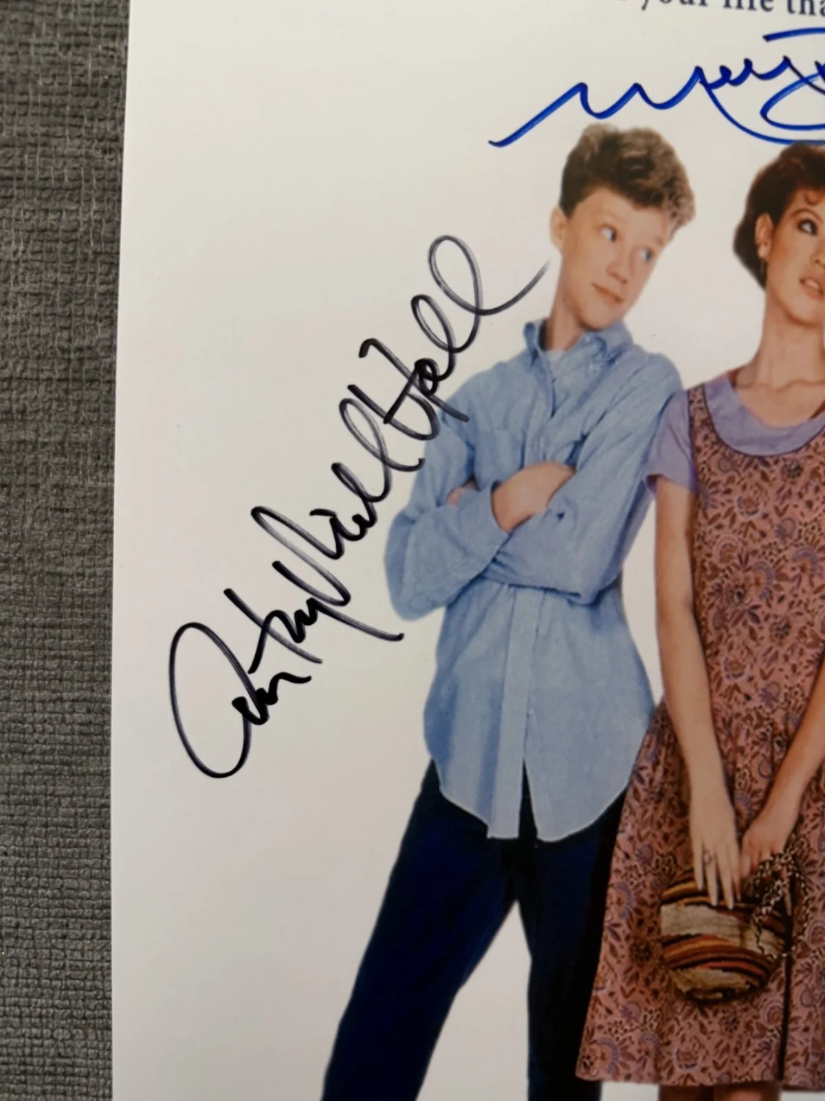 Molly Ringwald, Anthony Michael Hall — Sixteen Candles Poster Signed by Molly Ringwald & Anthony Michael Hall – w/COA, image 2
