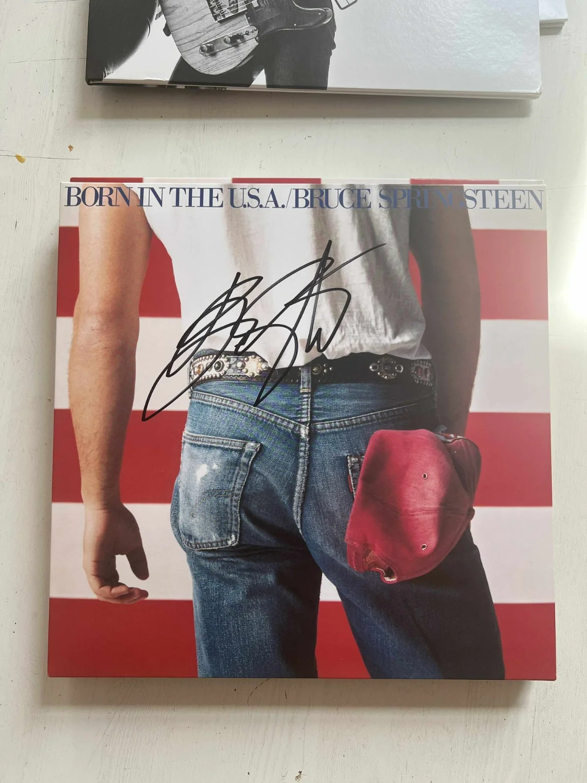 Bruce Springsteen Born In The USA Autographed Signed Album Vinyl Record LP w/COA, изображение 3