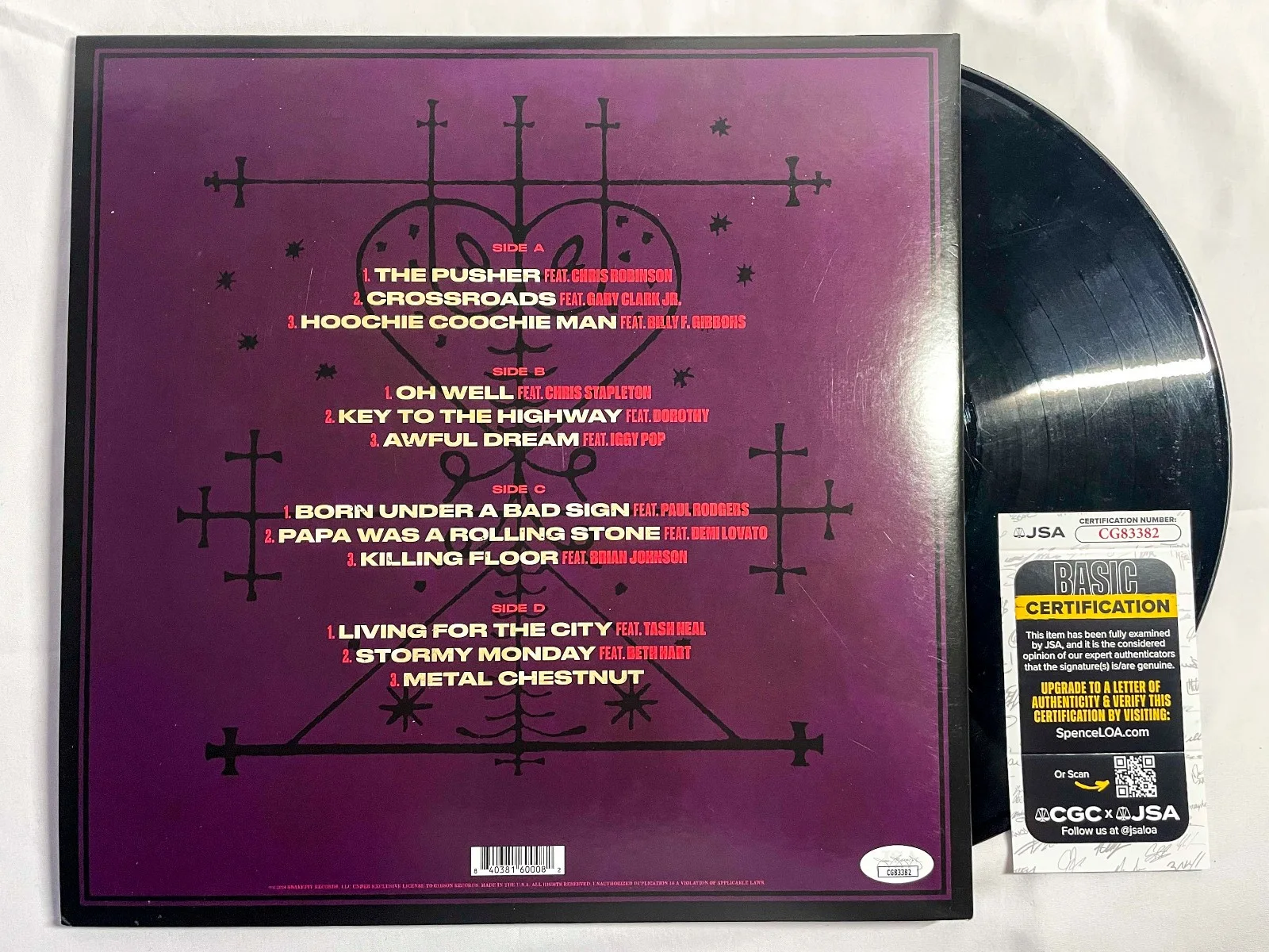 Slash Guns N Roses Guitarist Signed ORGY OF THE DAMNED Vinyl Album JSA COA, изображение 4