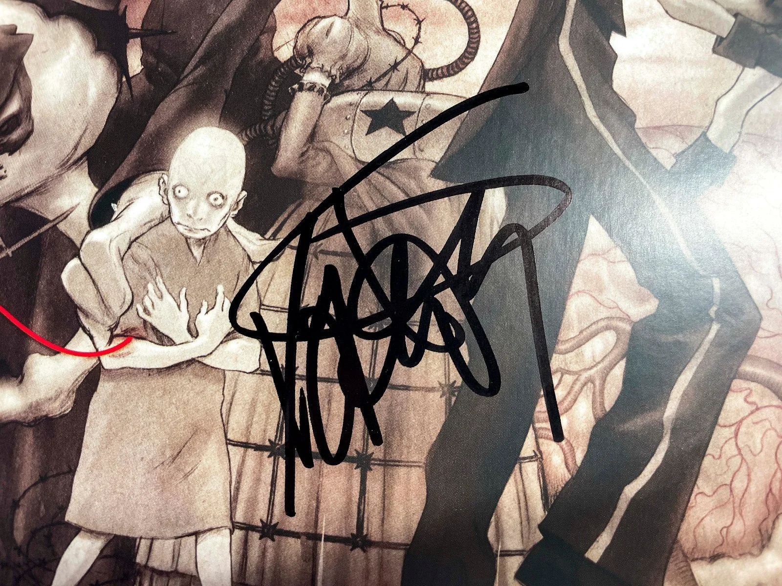 Frank Iero Signed My Chemical Romance THE BLACK PARADE Grey Vinyl Album JSA, изображение 2