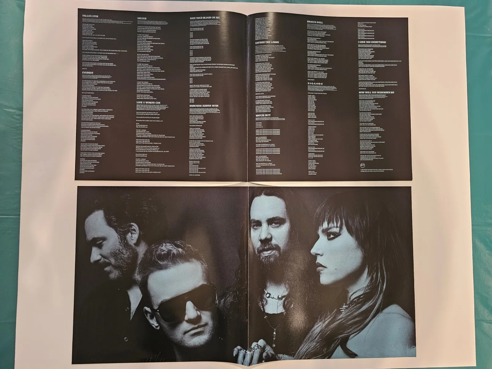 Halestorm Signed Autographed Everest Art Card + Sealed Dark Plum Vinyl, изображение 4