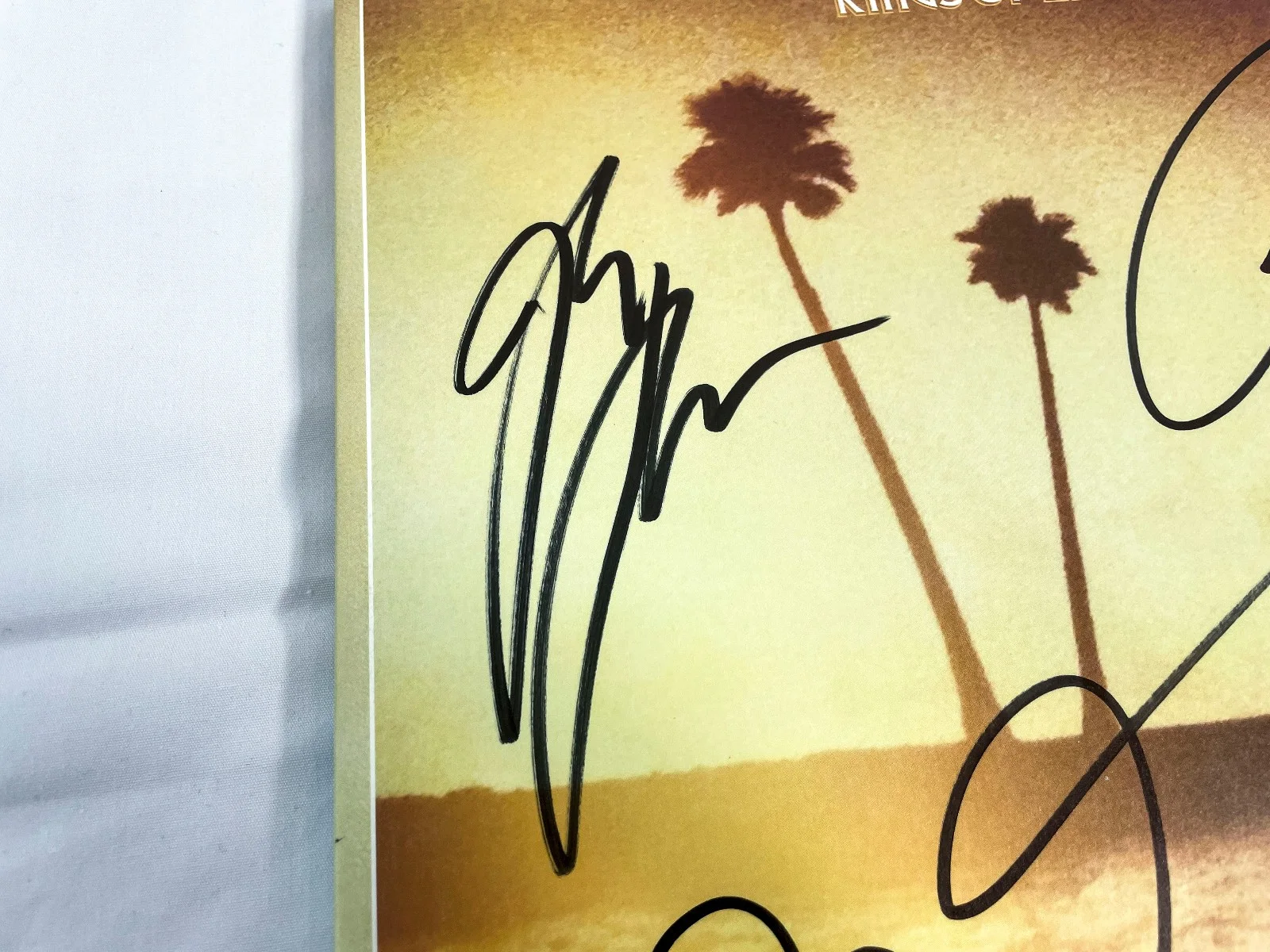 Kings of Leon FULL BAND Signed Autographed COME AROUND SUNDOWN Vinyl Album JSA B, изображение 3