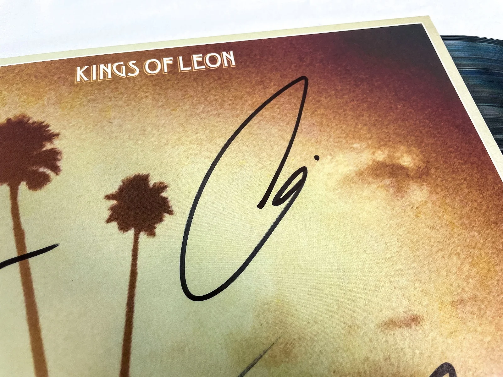 Kings of Leon FULL BAND Signed Autographed COME AROUND SUNDOWN Vinyl Album JSA B, изображение 4