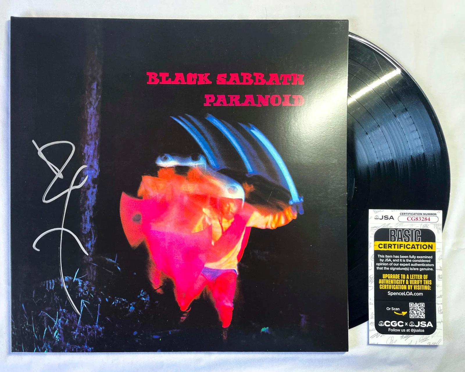 Bill Ward Drummer Signed BLACK SABBATH PARANOID Vinyl Album JSA COA, изображение 4