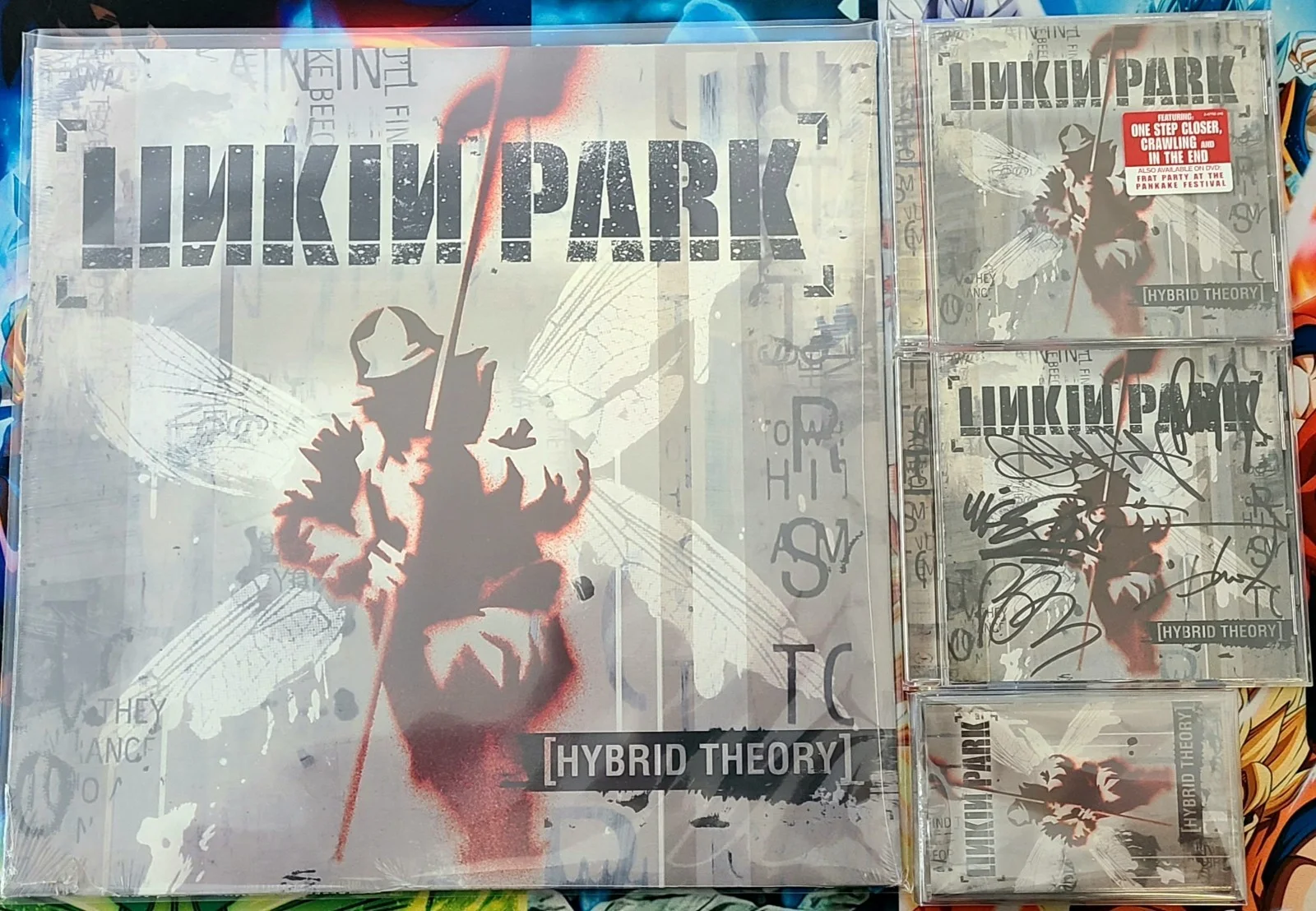 Linkin Park Signed CDs Poster Lanyard Chester Bennington Picture Beckett SEE SET, image 3