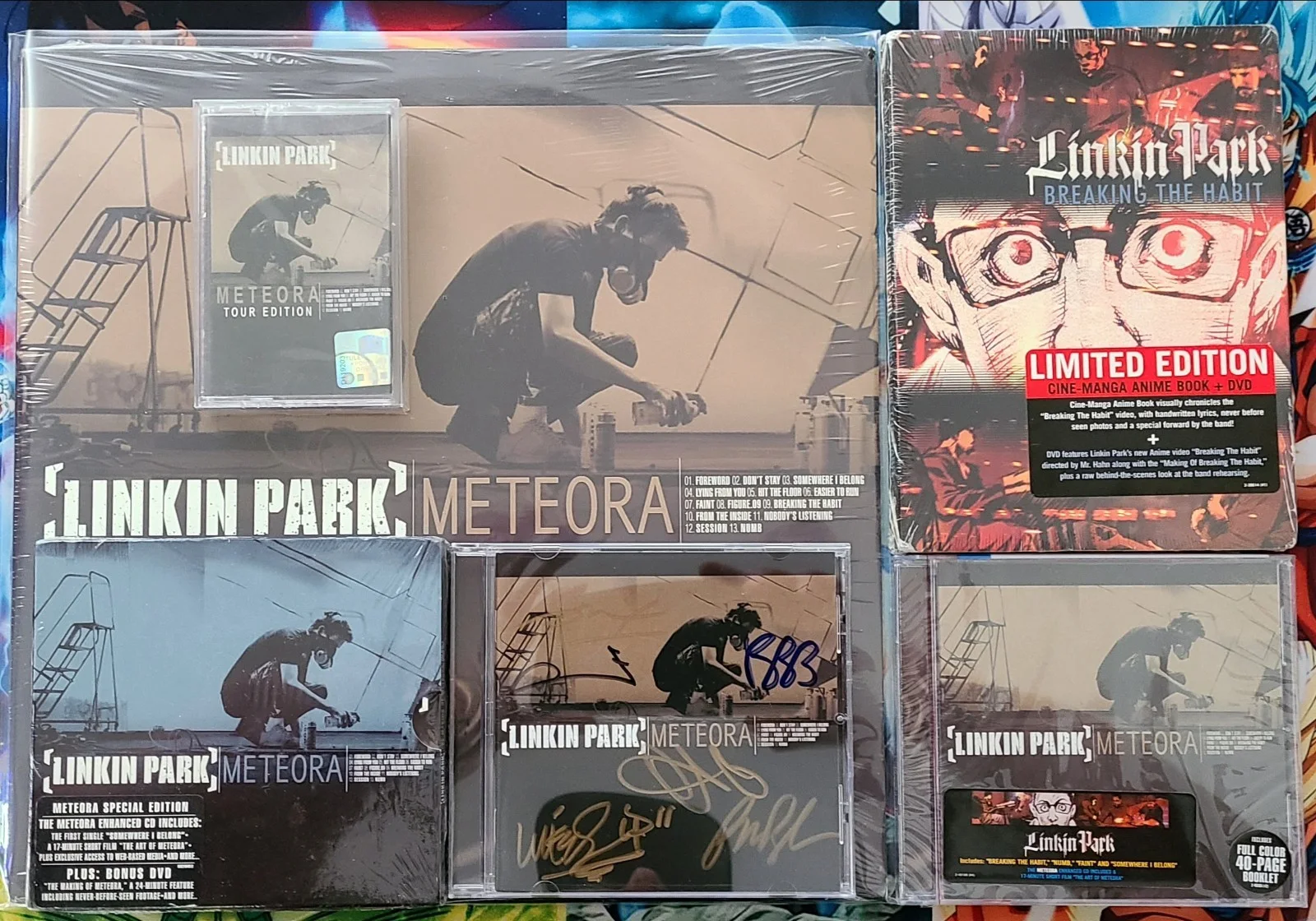Linkin Park Signed CDs Poster Lanyard Chester Bennington Picture Beckett SEE SET, image 5