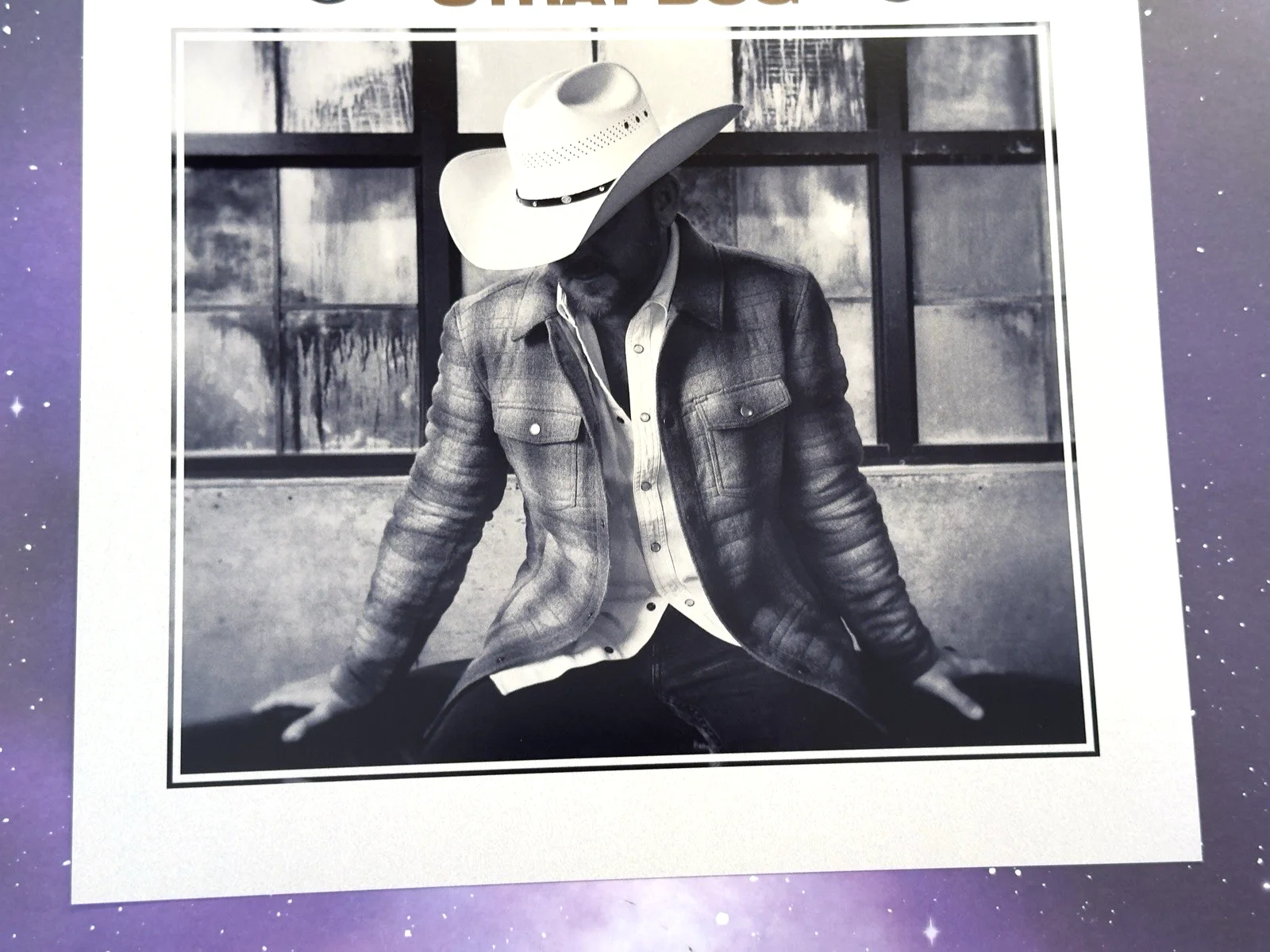 JUSTIN MOORE Stray Dog Signed Autographed 12.5x12.5 Album Flat Cover Poster, image 4