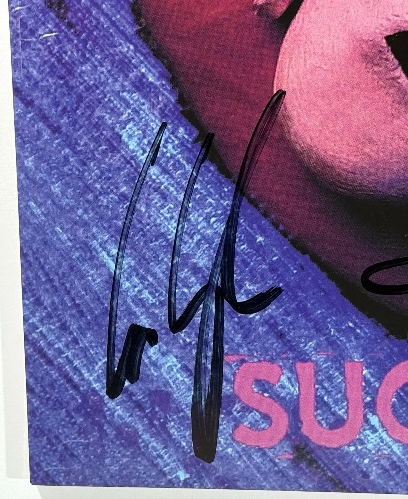 Primus signed Album Suck on This lp vinyl group Les Claypool Larry Tim beckett, image 2