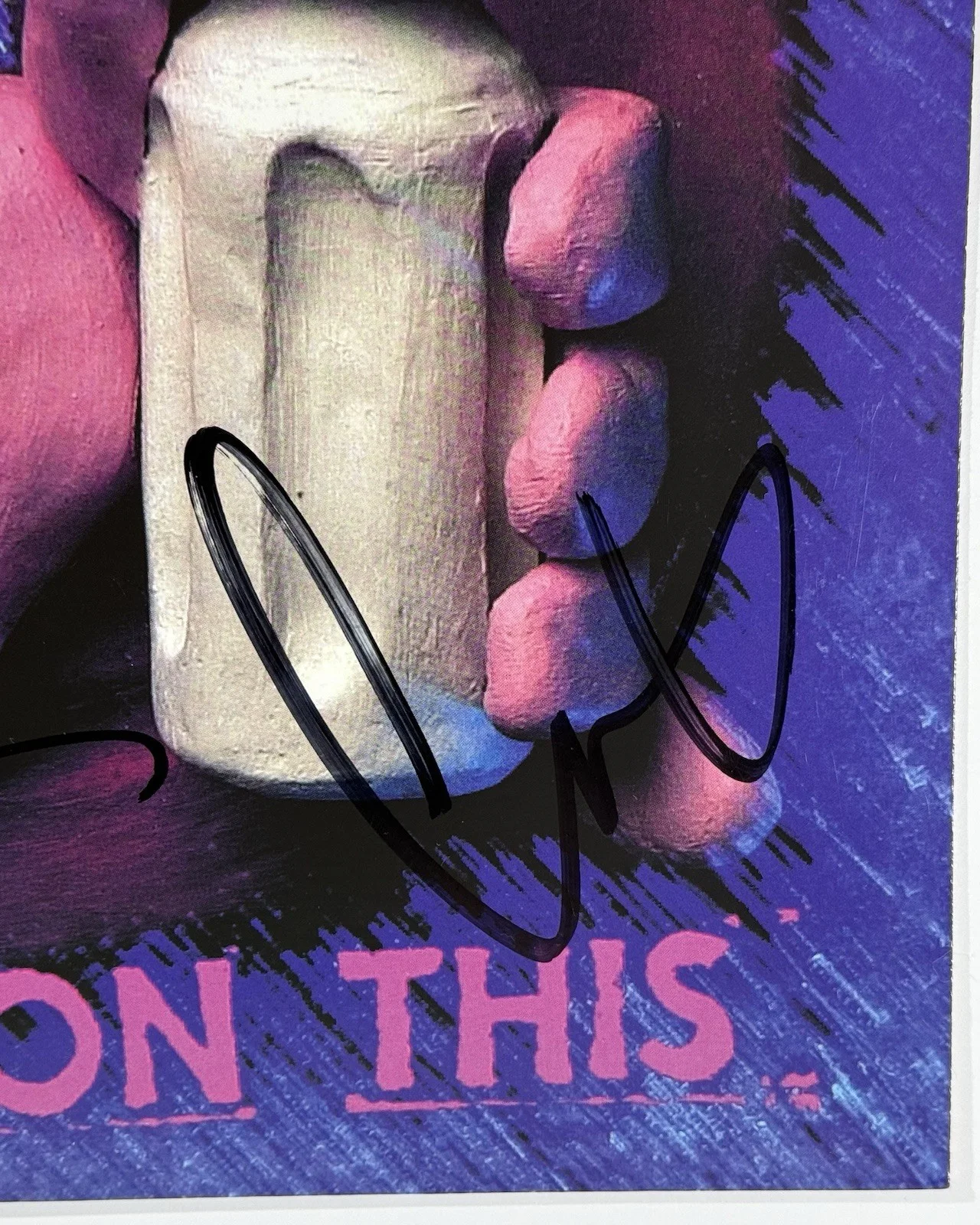 Primus signed Album Suck on This lp vinyl group Les Claypool Larry Tim beckett, image 3