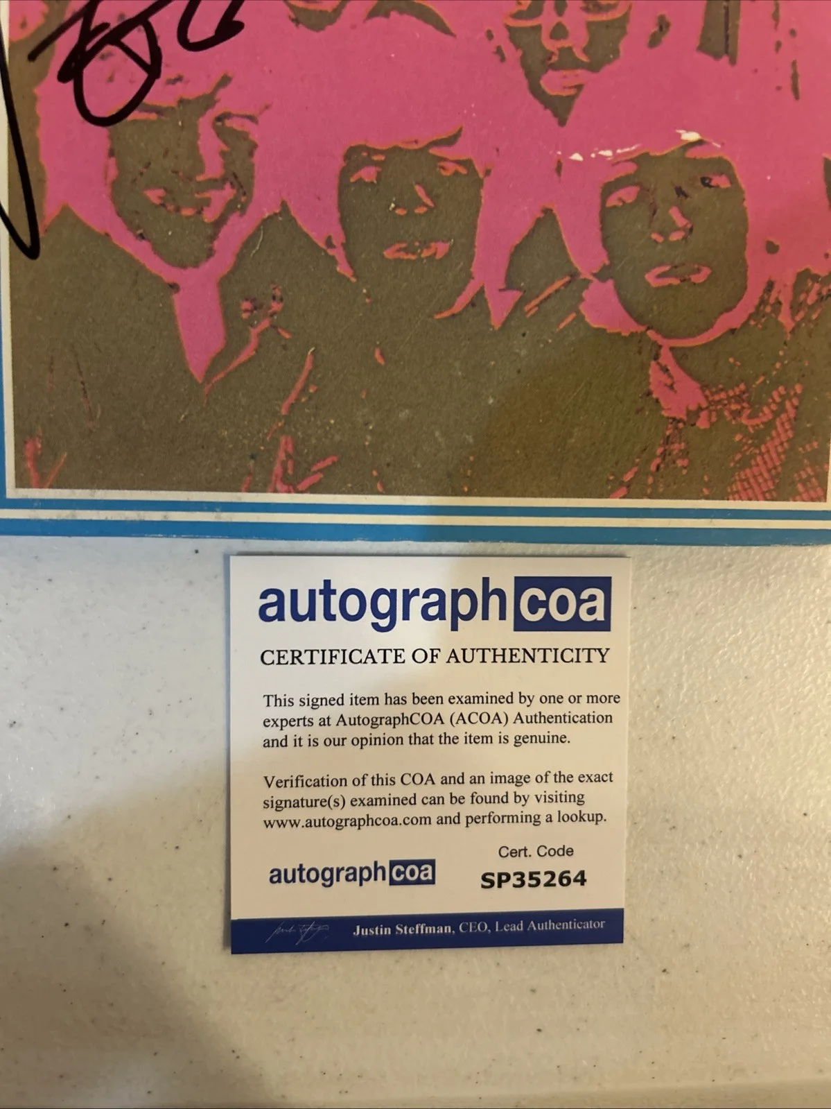PETER NOONE SIGNED AUTOGRAPH VINYL ALBUM ACOA HERMANS HERMITS XX HITS, изображение 5
