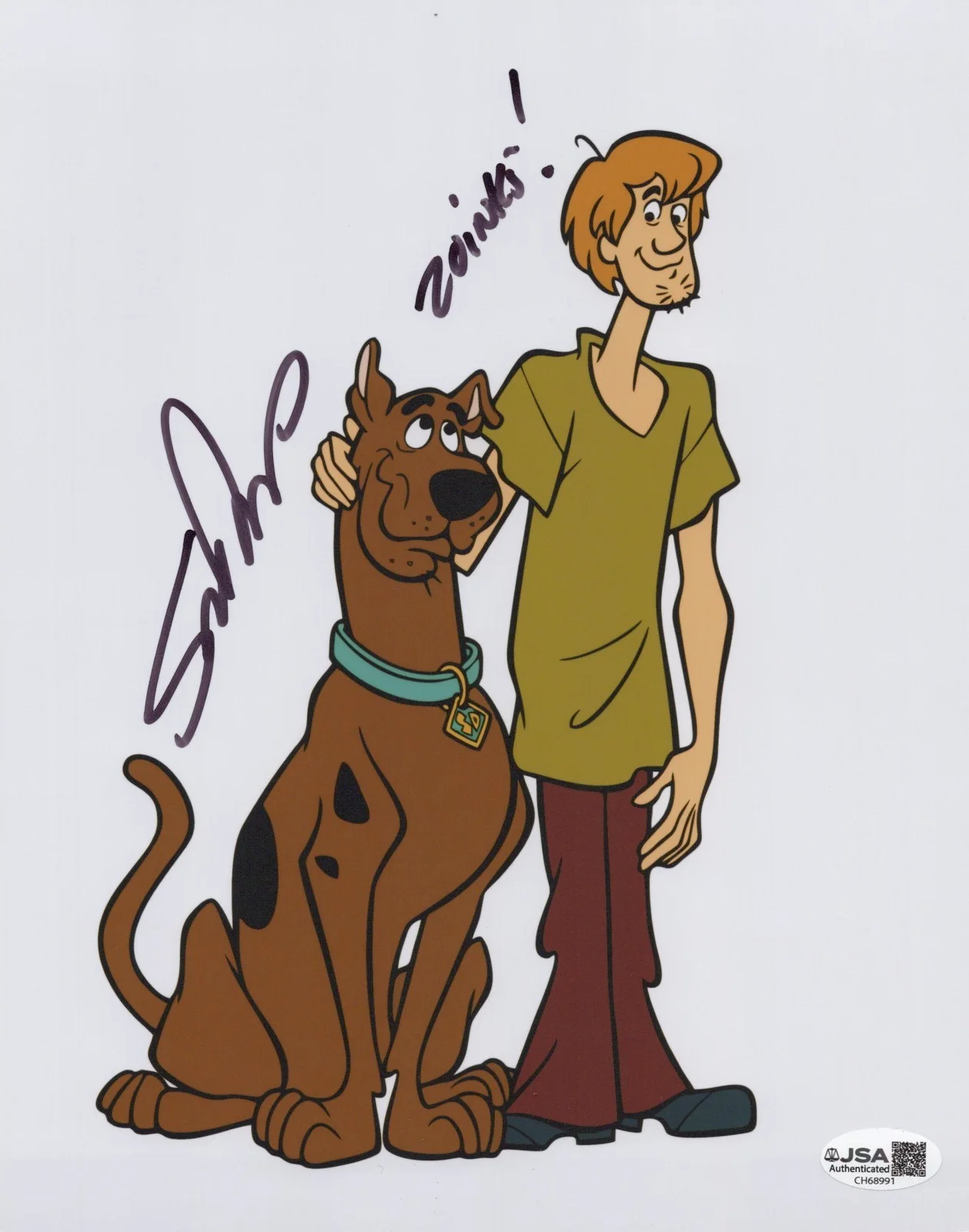 Scott Innes — Scooby-Doo 8x10 photo signed by voice of Scooby - Scott Innes JSA COA