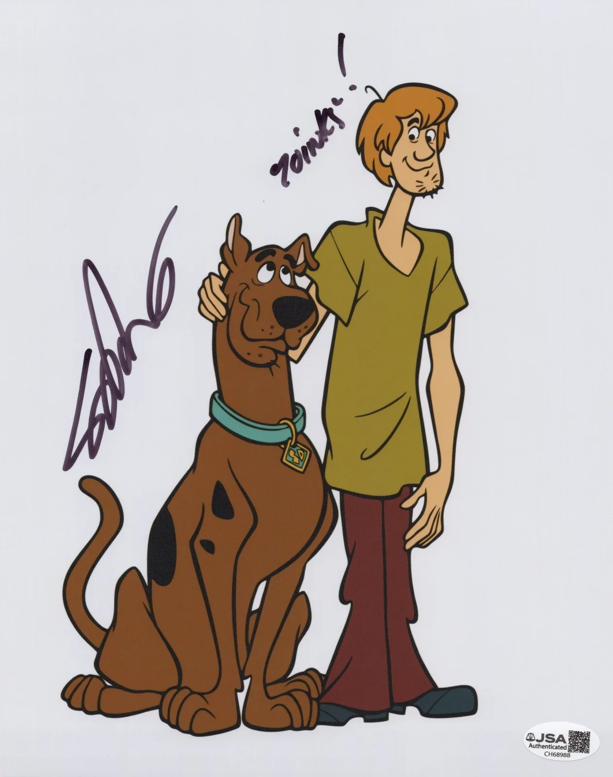 Scott Innes — Scooby-Doo 8x10 photo signed by voice of Scooby - Scott Innes JSA COA