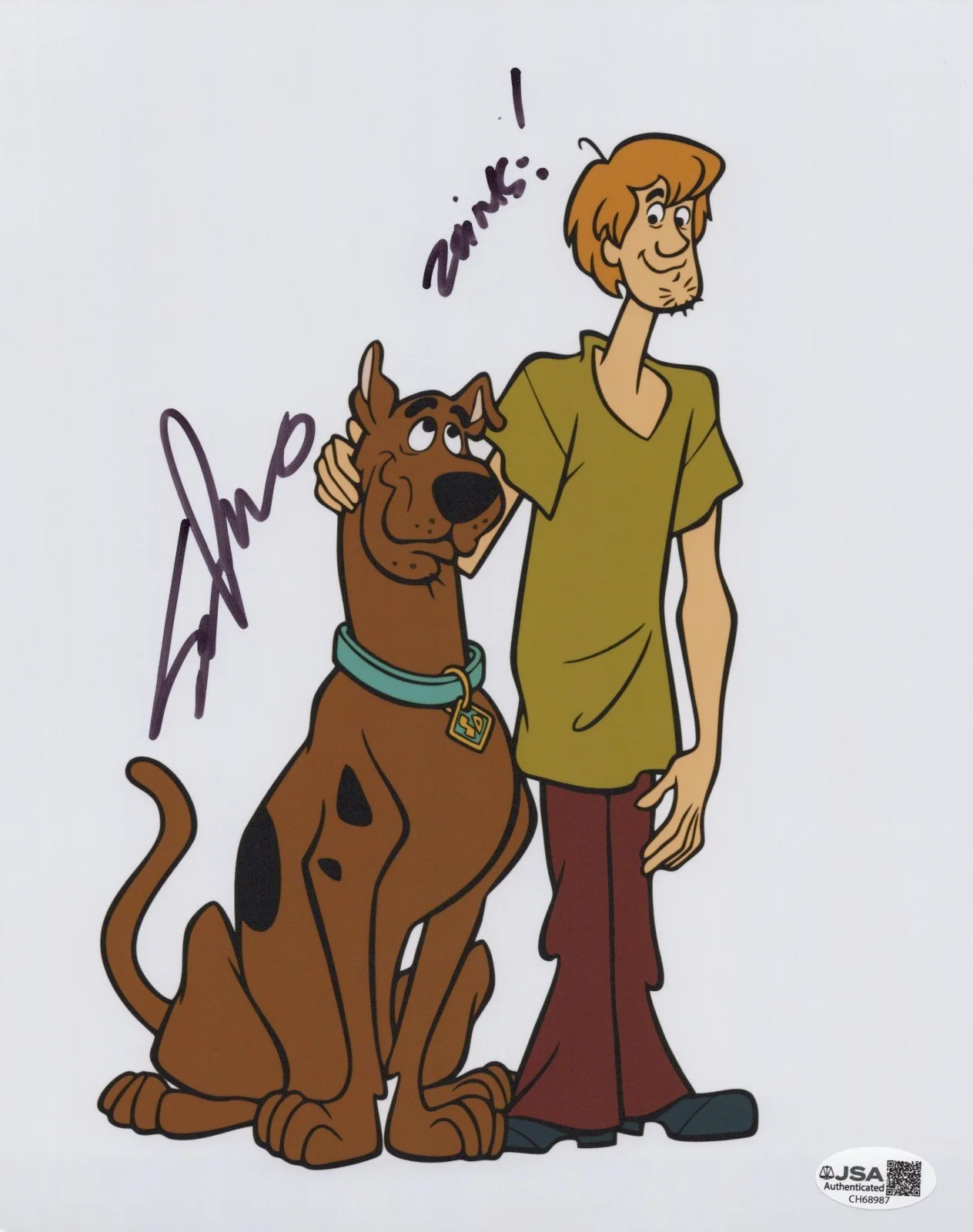Scott Innes — Scooby-Doo 8x10 photo signed by voice of Scooby - Scott Innes JSA COA