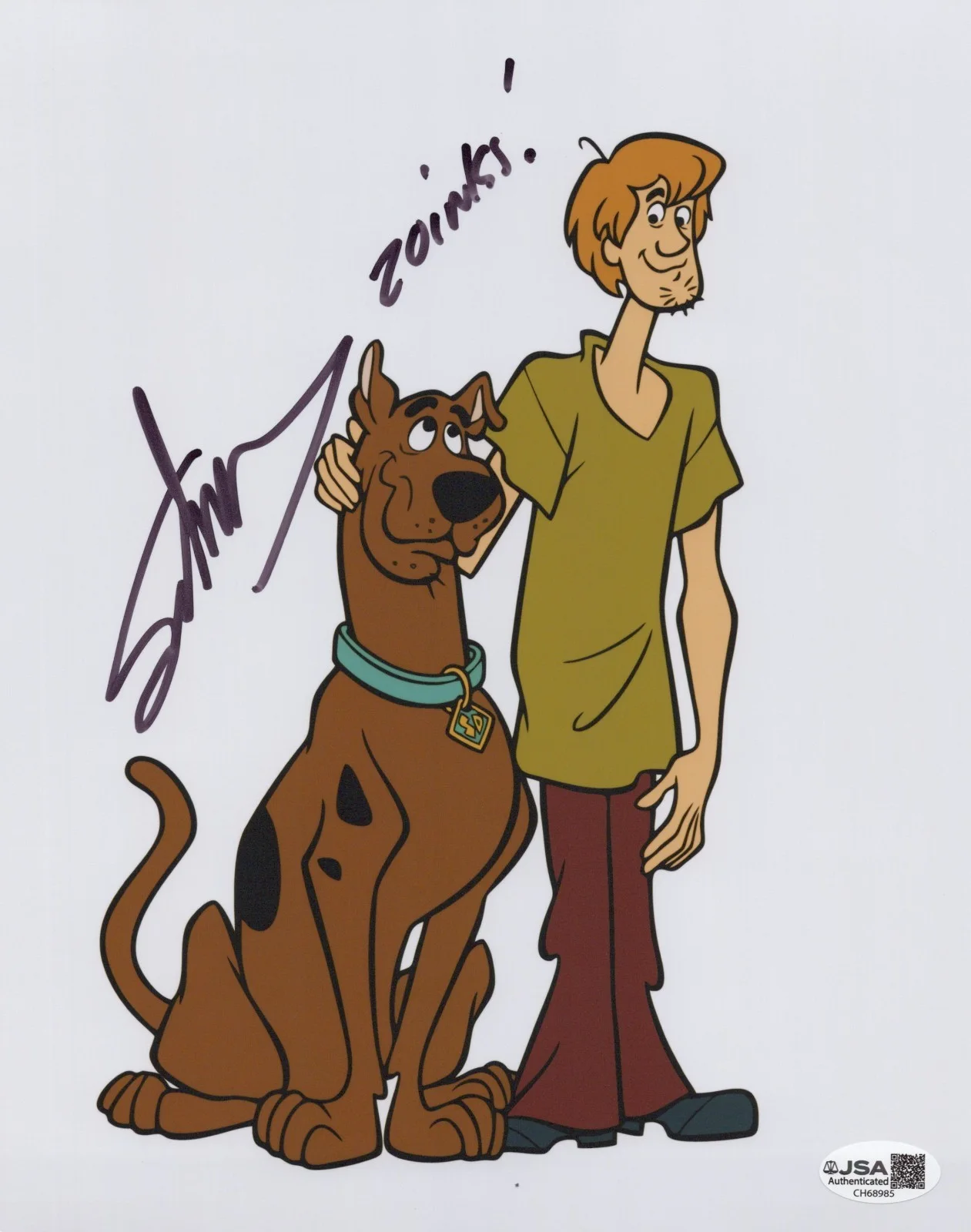 Scott Innes — Scooby-Doo 8x10 photo signed by voice of Scooby - Scott Innes JSA COA