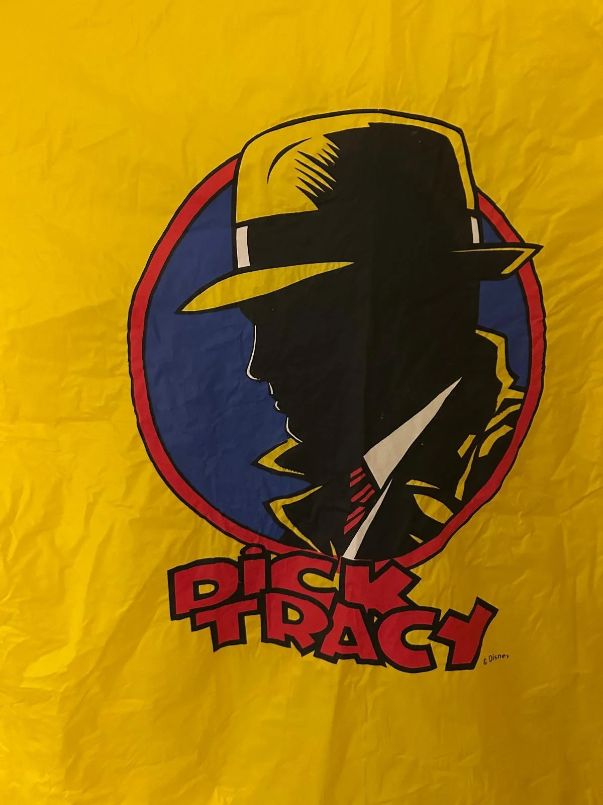 Dick Tracy Disney Theme Park Universal Studios Poncho 1991 Very Rare, image 2