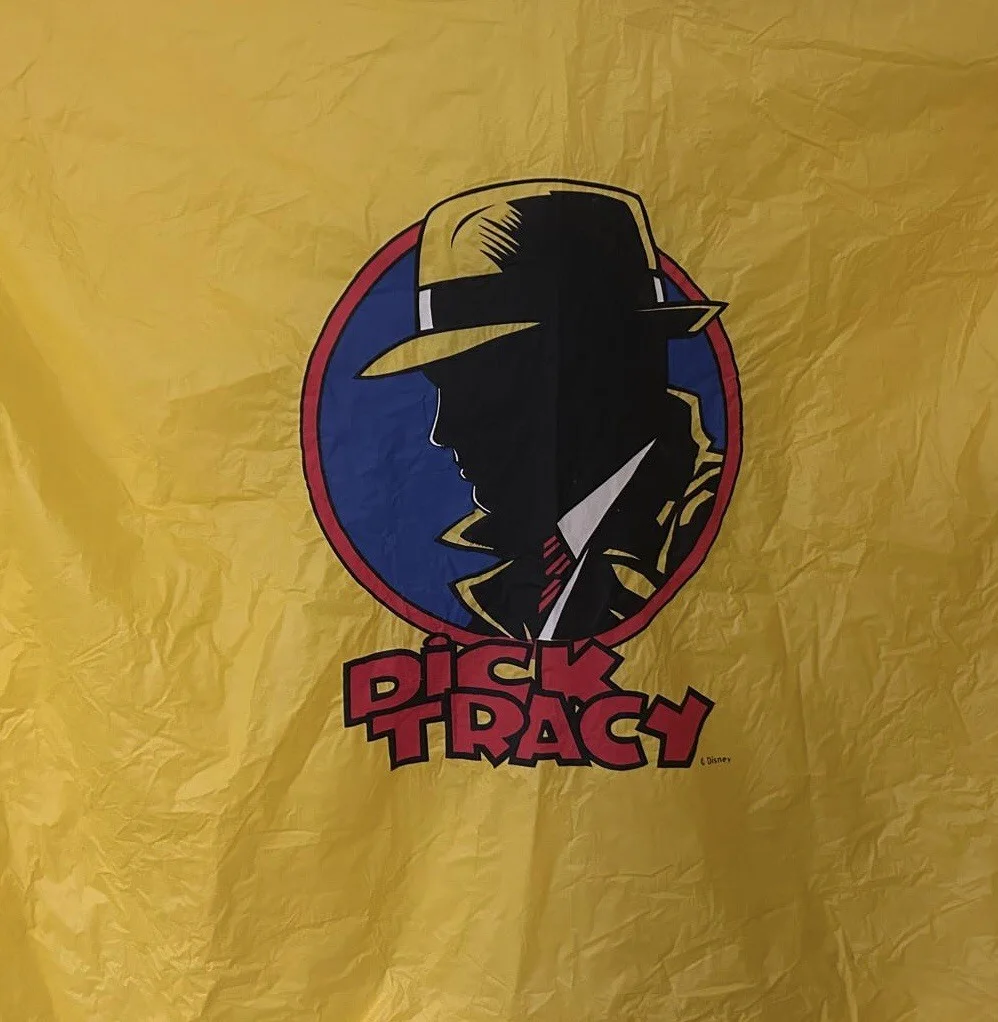 Dick Tracy Disney Theme Park Universal Studios Poncho 1991 Very Rare, image 3