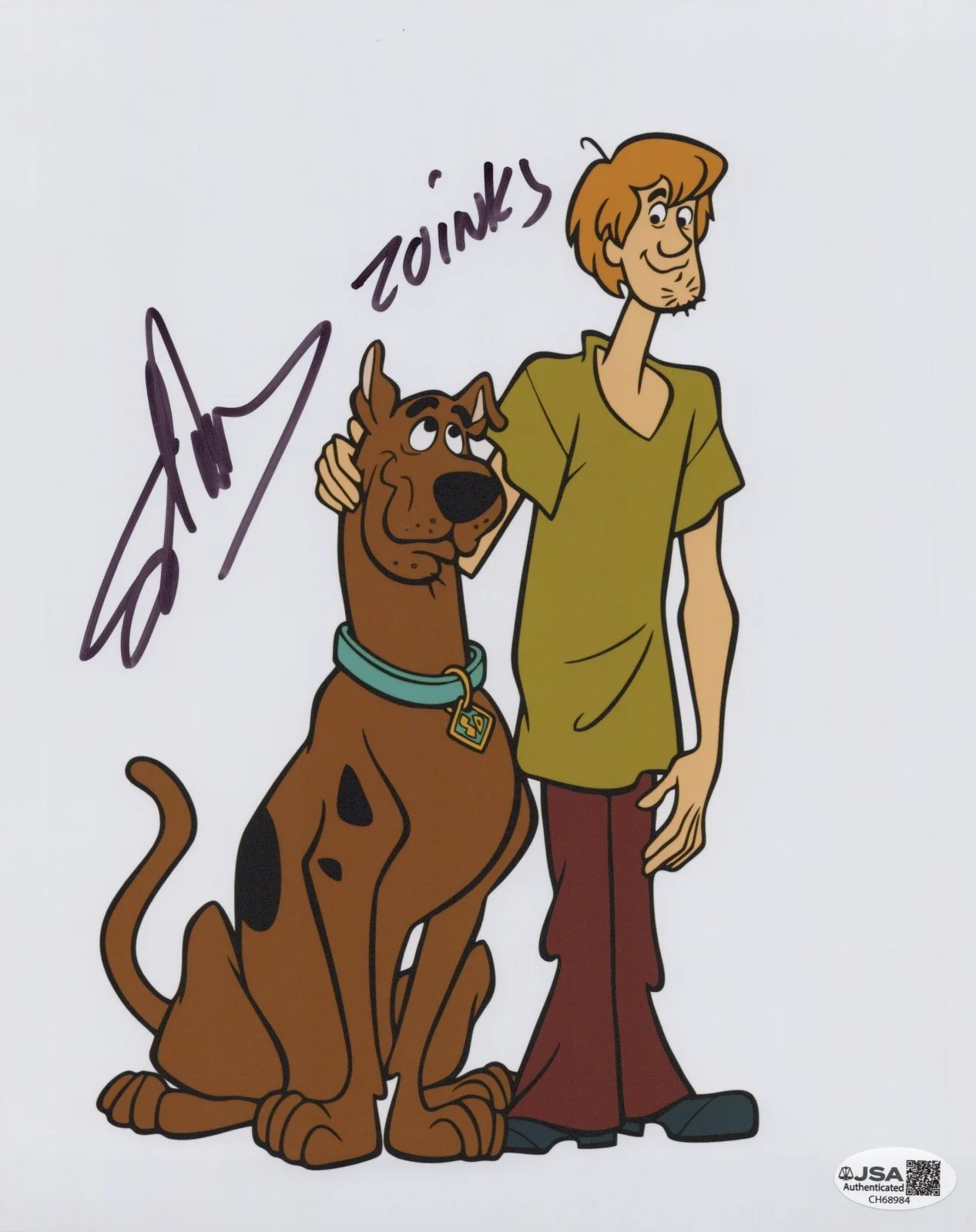 Scott Innes — Scooby-Doo 8x10 photo signed by voice of Scooby - Scott Innes JSA COA