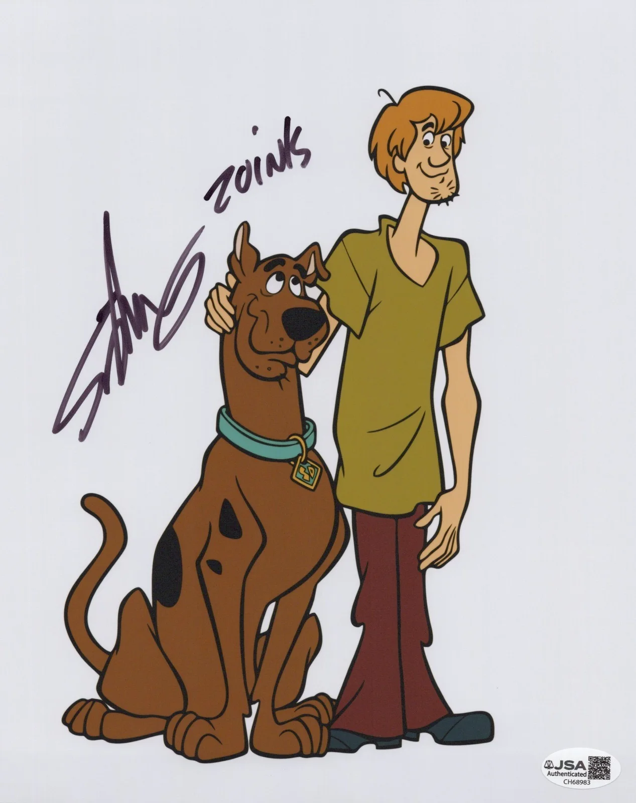 Scott Innes — Scooby-Doo 8x10 photo signed by voice of Scooby - Scott Innes JSA COA