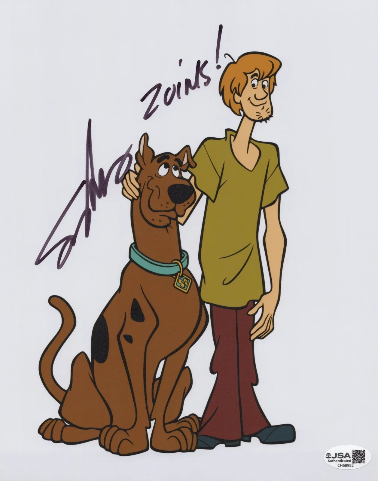 Scott Innes — Scooby-Doo 8x10 photo signed by voice of Scooby - Scott Innes JSA COA