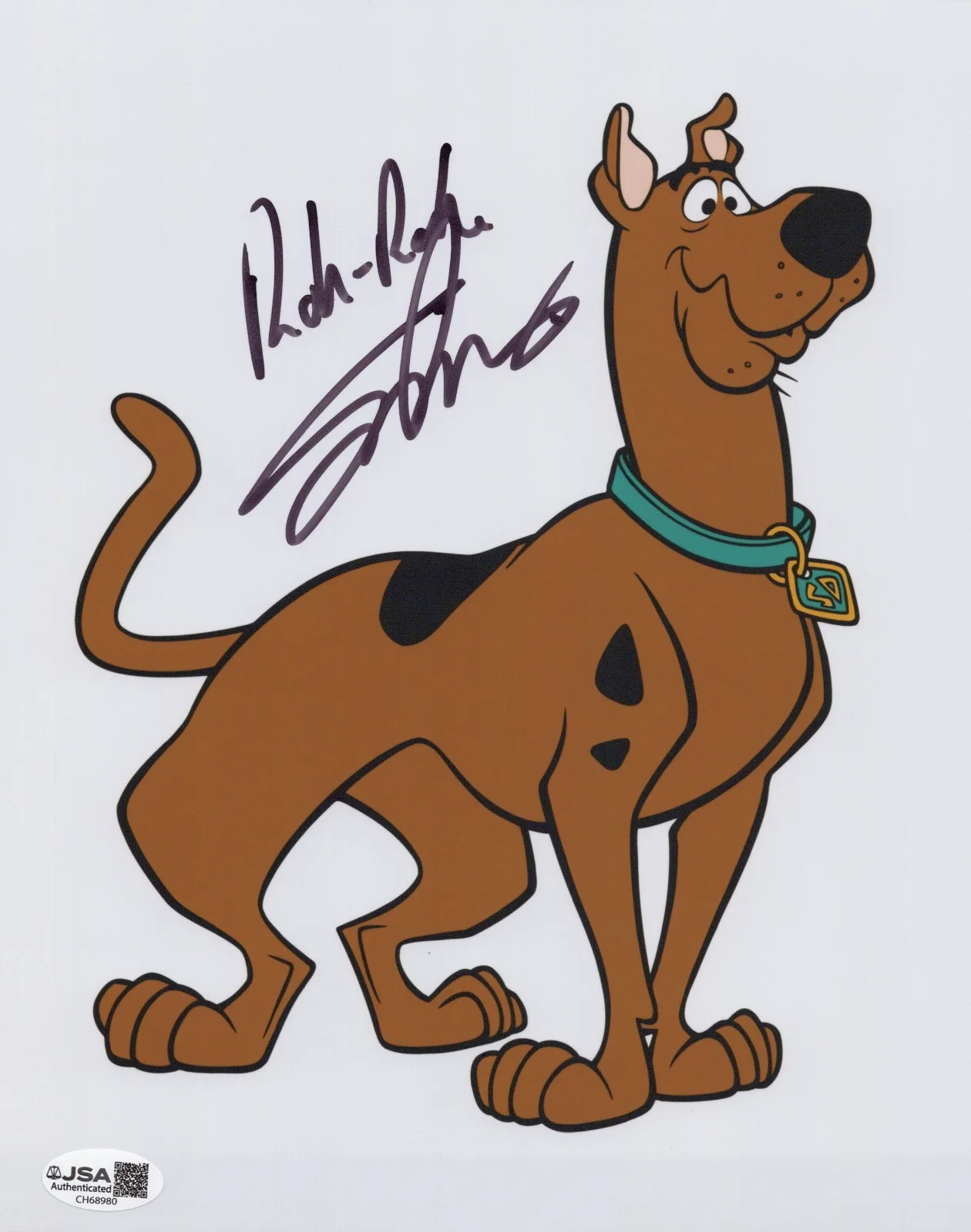 Scott Innes — Scooby-Doo 8x10 photo signed by voice of Scooby - Scott Innes JSA COA
