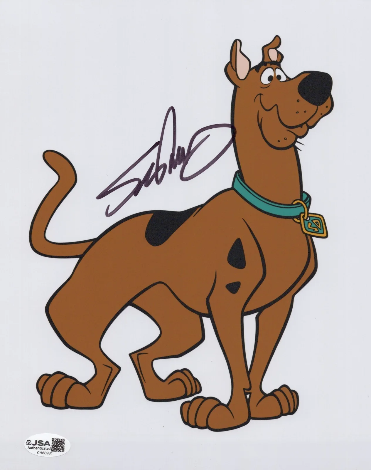 Scott Innes — Scooby-Doo 8x10 photo signed by voice of Scooby - Scott Innes JSA COA