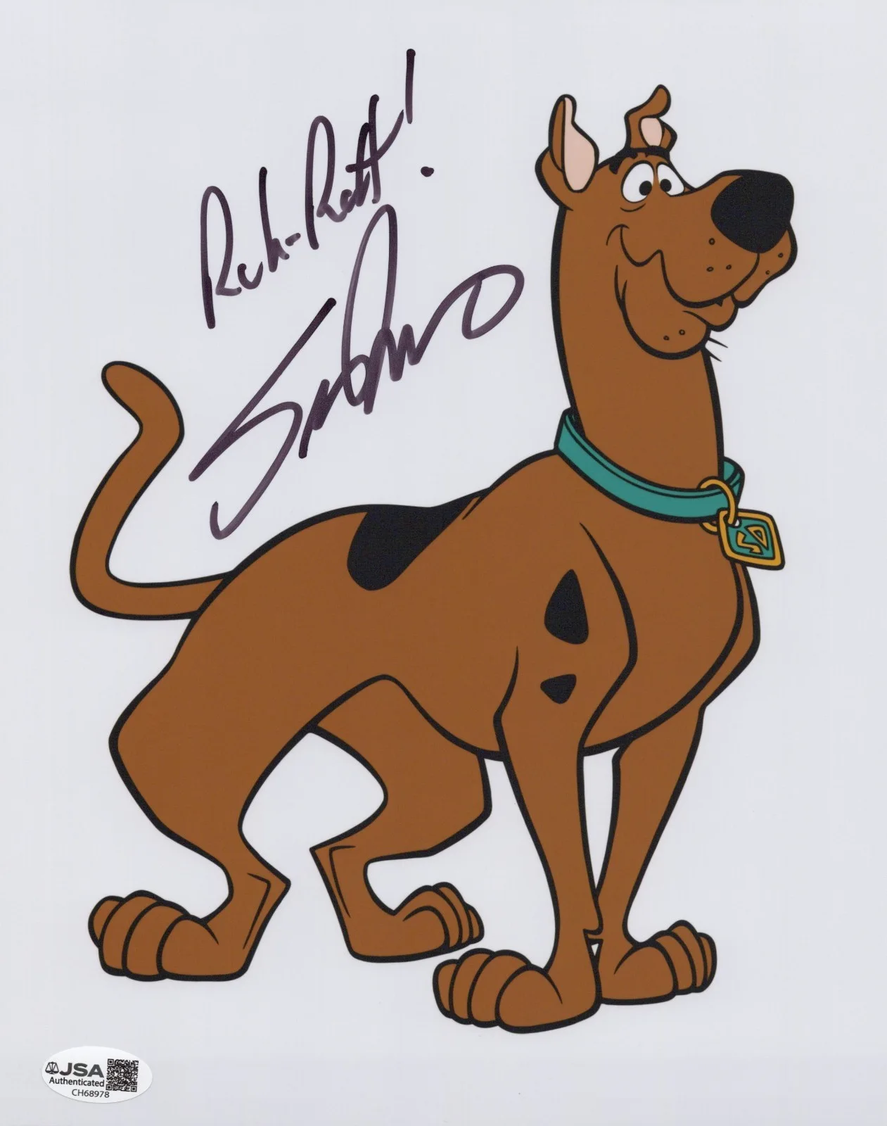 Scott Innes — Scooby-Doo 8x10 photo signed by voice of Scooby - Scott Innes JSA COA